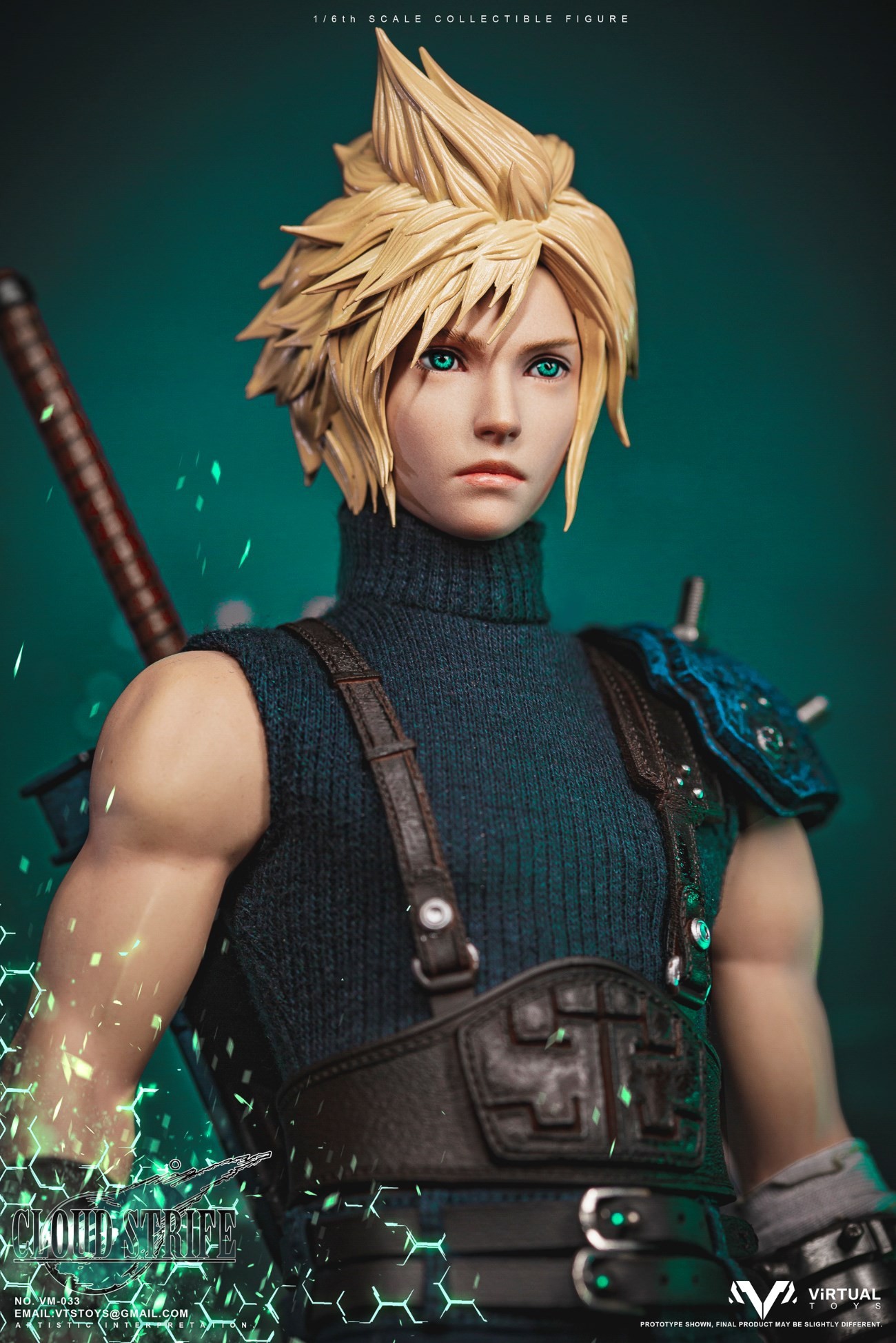 【IN STOCK】Vtstoys Vm-033 Final Fantasy Cloud Strife Deluxe Edition 1/6 Scale Action Figure