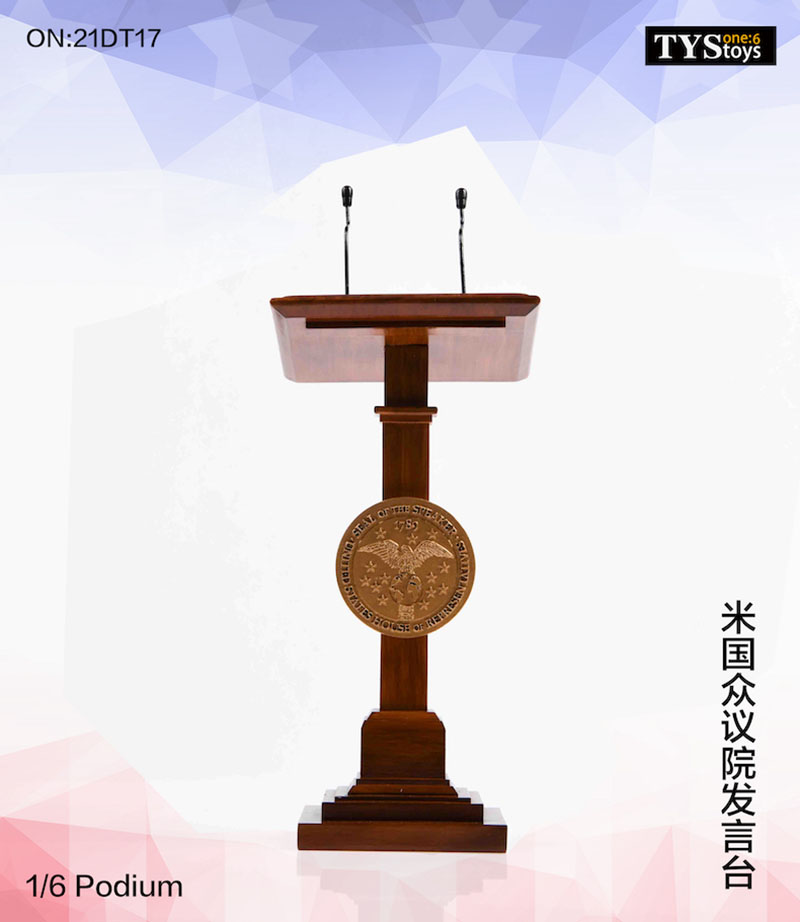 TYSTOYS 21DT17 1/6 House of Representatives Podium Scene Accessories Fit 12'' Action Figure Body