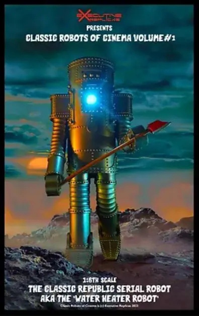 PRE-ORDER Executive Replicas The classic Republic Serial Robot Aka The Water Heater RobotERCROCV1001 & ERCROCV1002 Statue(GK)