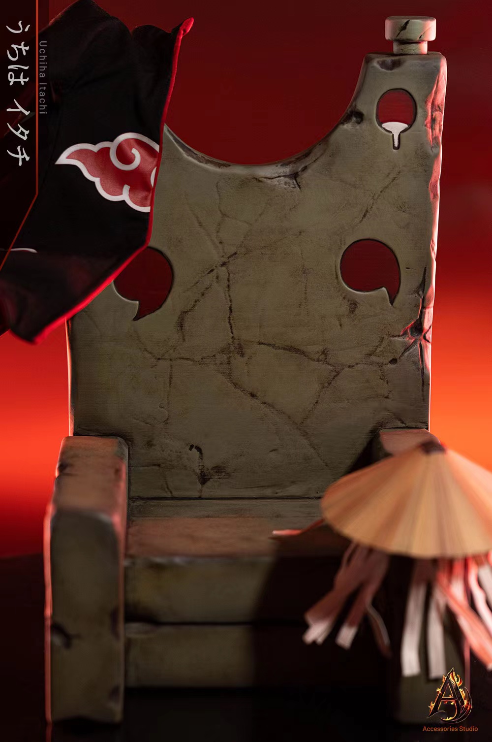In-stock Accessories Studio NARUTO Uchiha Sasuke Throne platform Scene