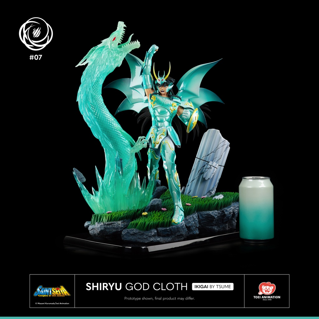 PRE-ORDER Tsume Studio - Saint Seiya Shiryuu God Cloth (Licensed) 1/6 Statue(GK)
