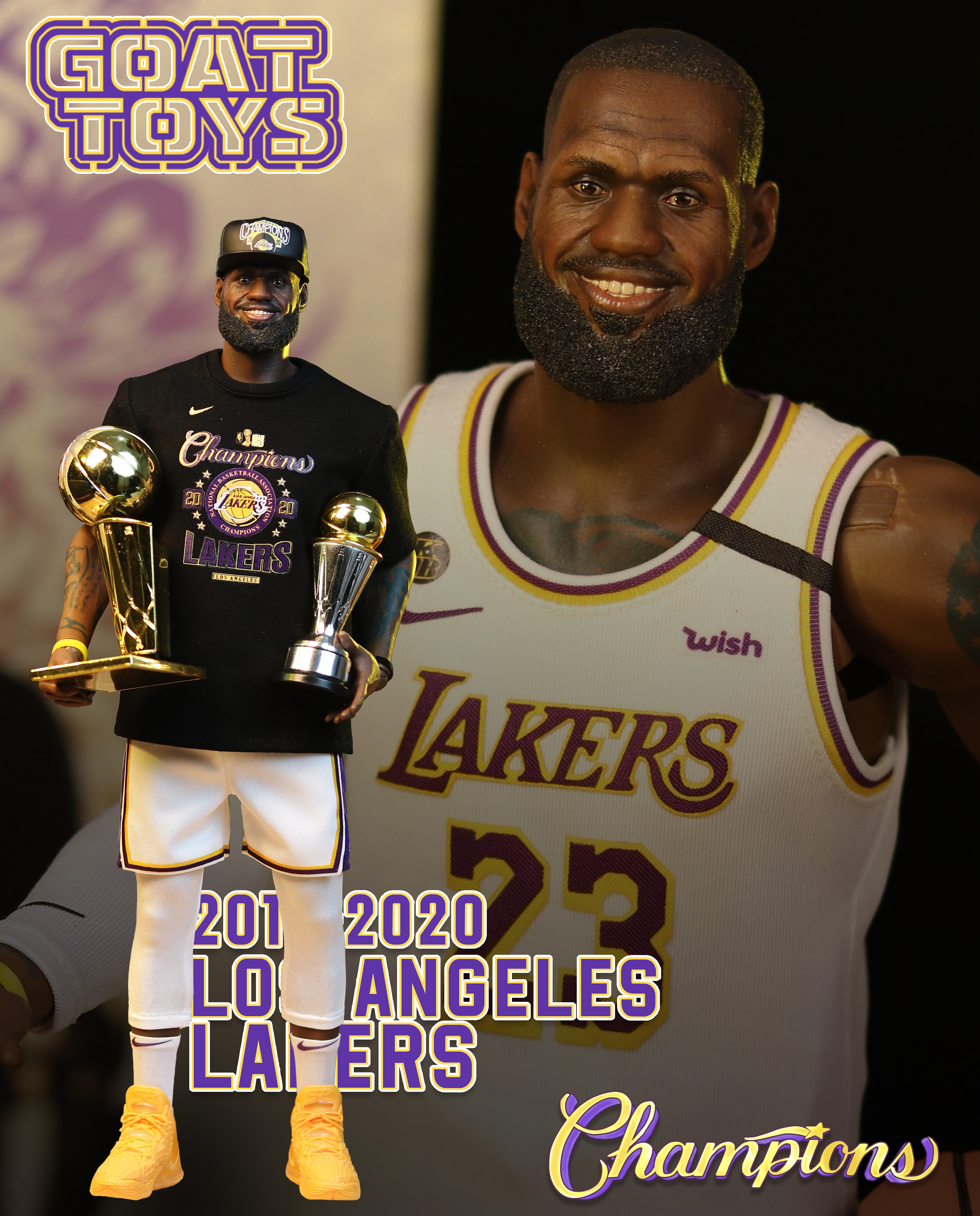 PRE-ORDER Goat Toys - NBA - LeBron James Champion Set 1/6 Action Figure
