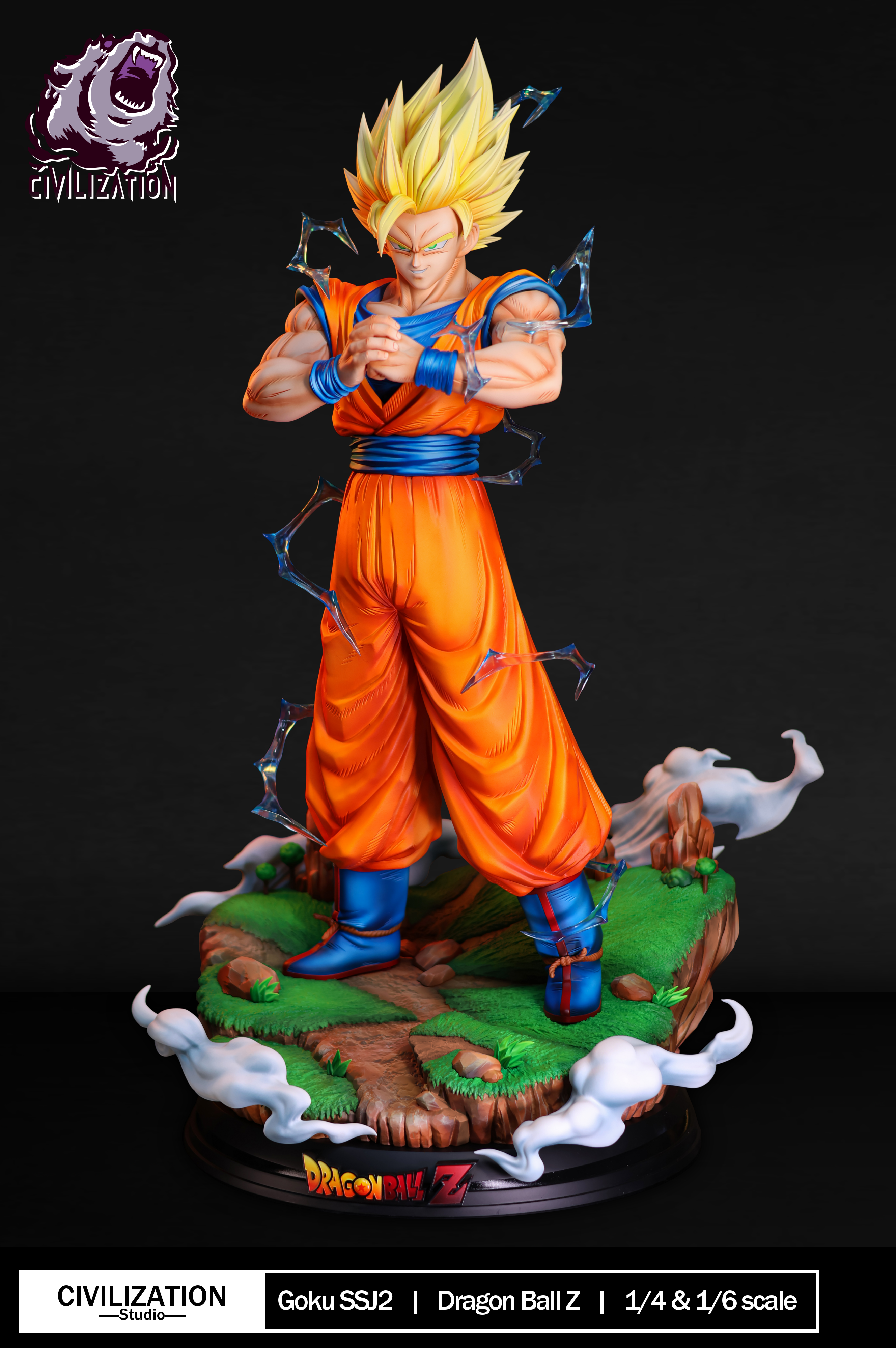PRE-ORDER Civilization Studio - Dragon Ball Super Saiyan 2 1/4 & 1/6 Statue(GK)