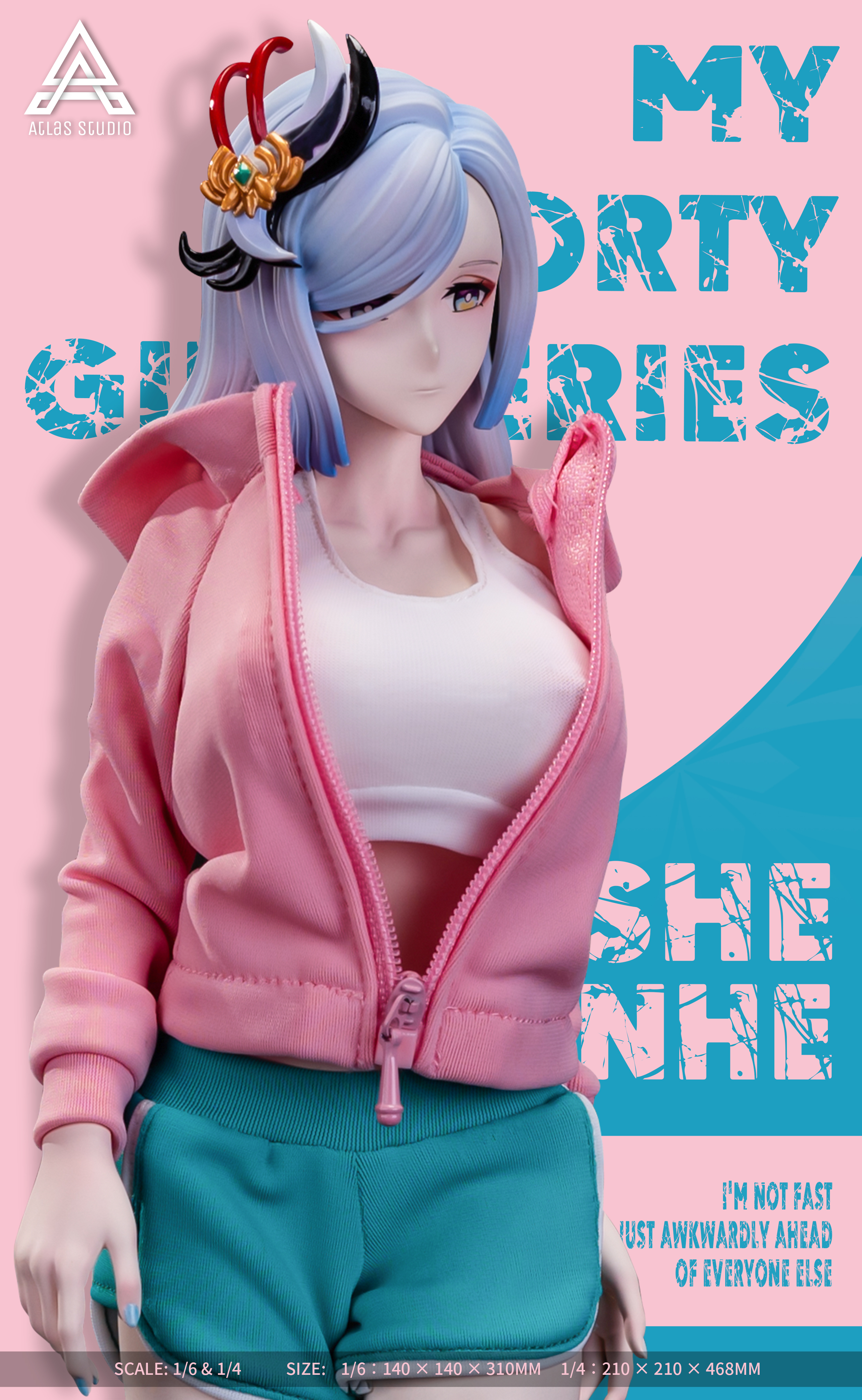 PRE-ORDER Atlas Studio - Genshin Impact Sports girlfriend--Shenhe 1/4 & 1/6 Statue(GK) (Adult 18+)