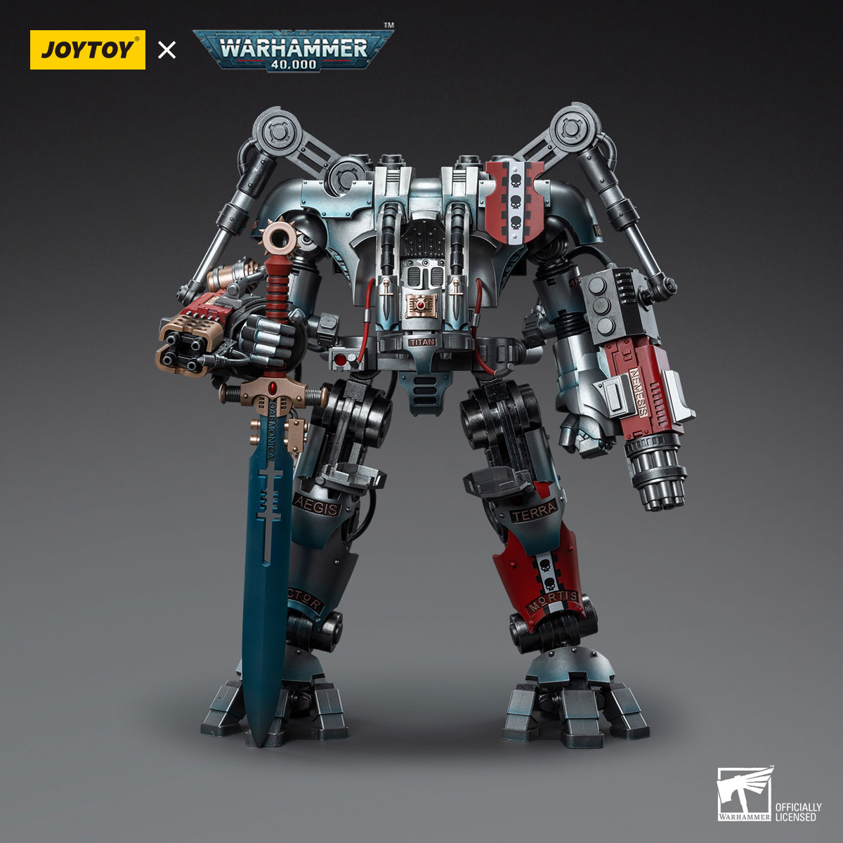 PRE-ORDER JOYTOY - JT7592 Warhammer 40k - Grey Knights Nemesis Dreadknight 1/18 Action Figure