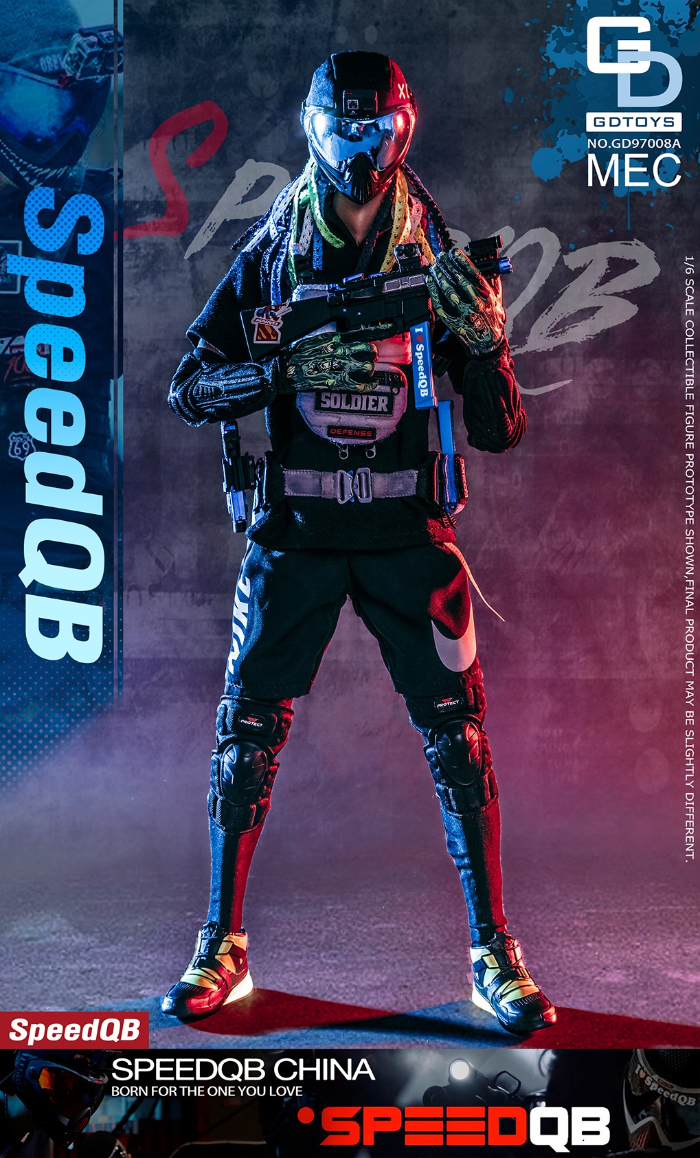PRE-ORDER GDtoys Studio SpeedQB Competitive Sports Charge Youth SpeedQB (GD97008A & GD97008B) 1/6 Action Figure