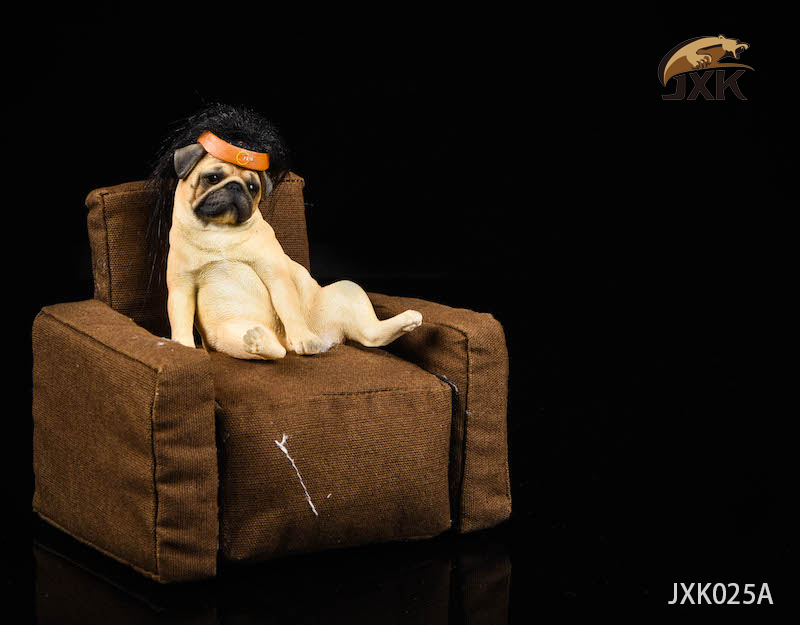 1/6 Solider Figure Scene Accessory JXK Studio JXK025 Decadent Dog Series Pug With Sofa Animal model