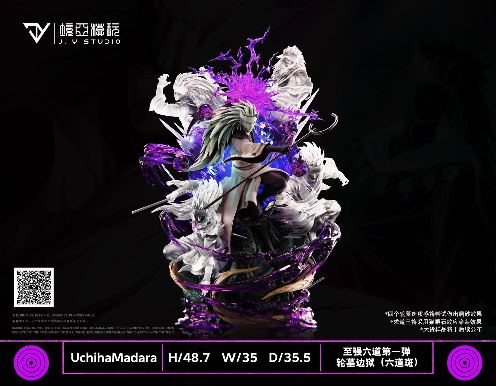 PRE-ORDER JY STUDIO – NARUTO: SIX PATHS SERIES 1. SIX PATHS MADARA UCHIHA Statue(GK)