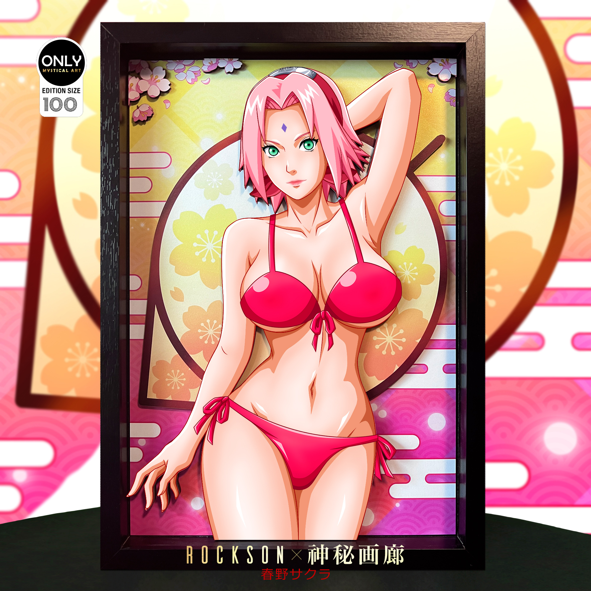 PRE-ORDER Mystical Art Studio - Naruto - Decorative Painting of Haruno Sakura Paint Scence (Adult 18+)