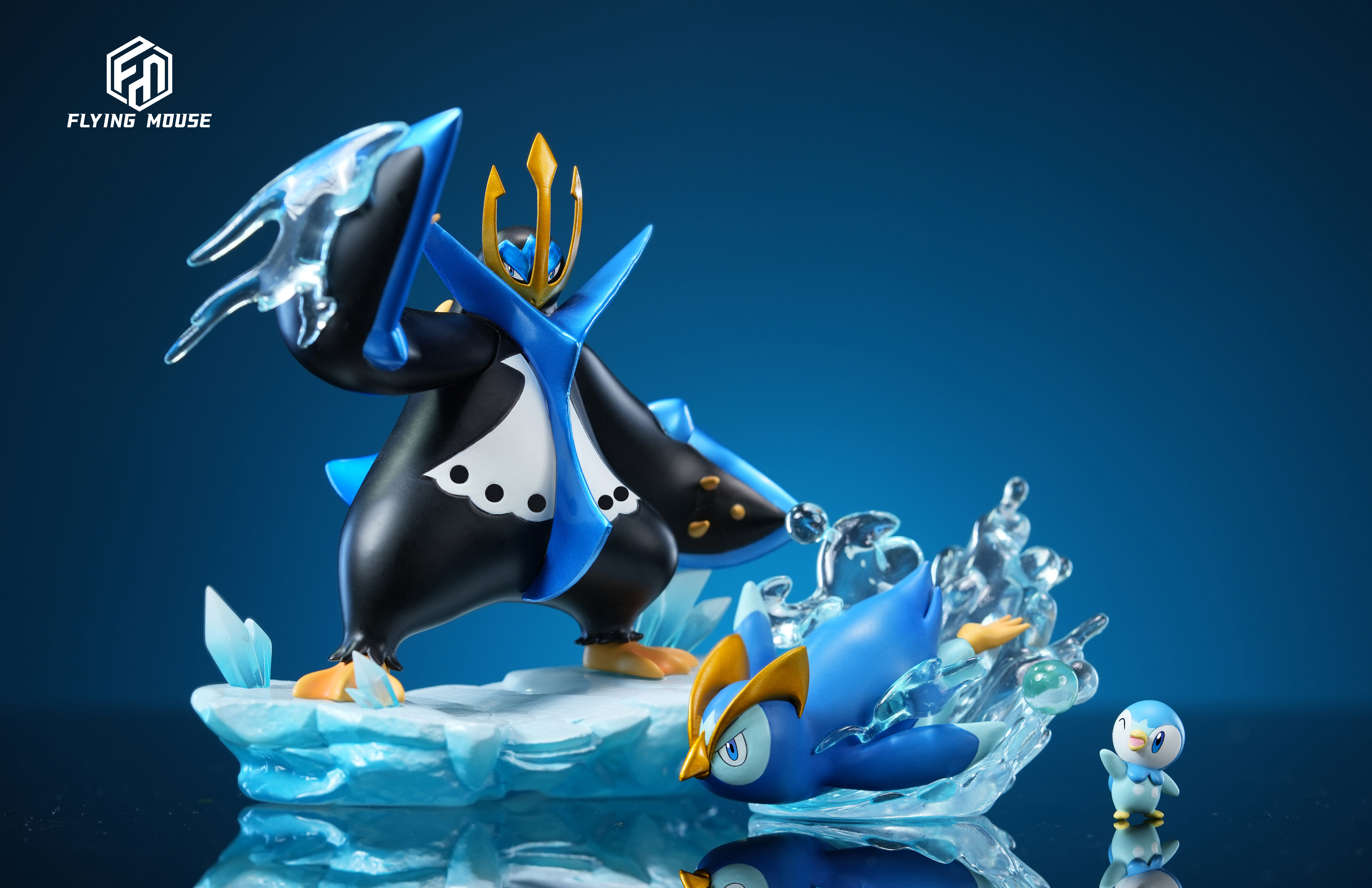PRE-ORDER Flying Mouse Studio - Pokemon 120 illustrated Piplup Evolution Set 1/20 Statue(GK)