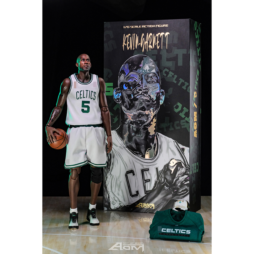 AOM TOYS Studio - NBA Aom16 Championship Big Three Series 08 Wolf King Garnett Set 1/6 Statue(GK)