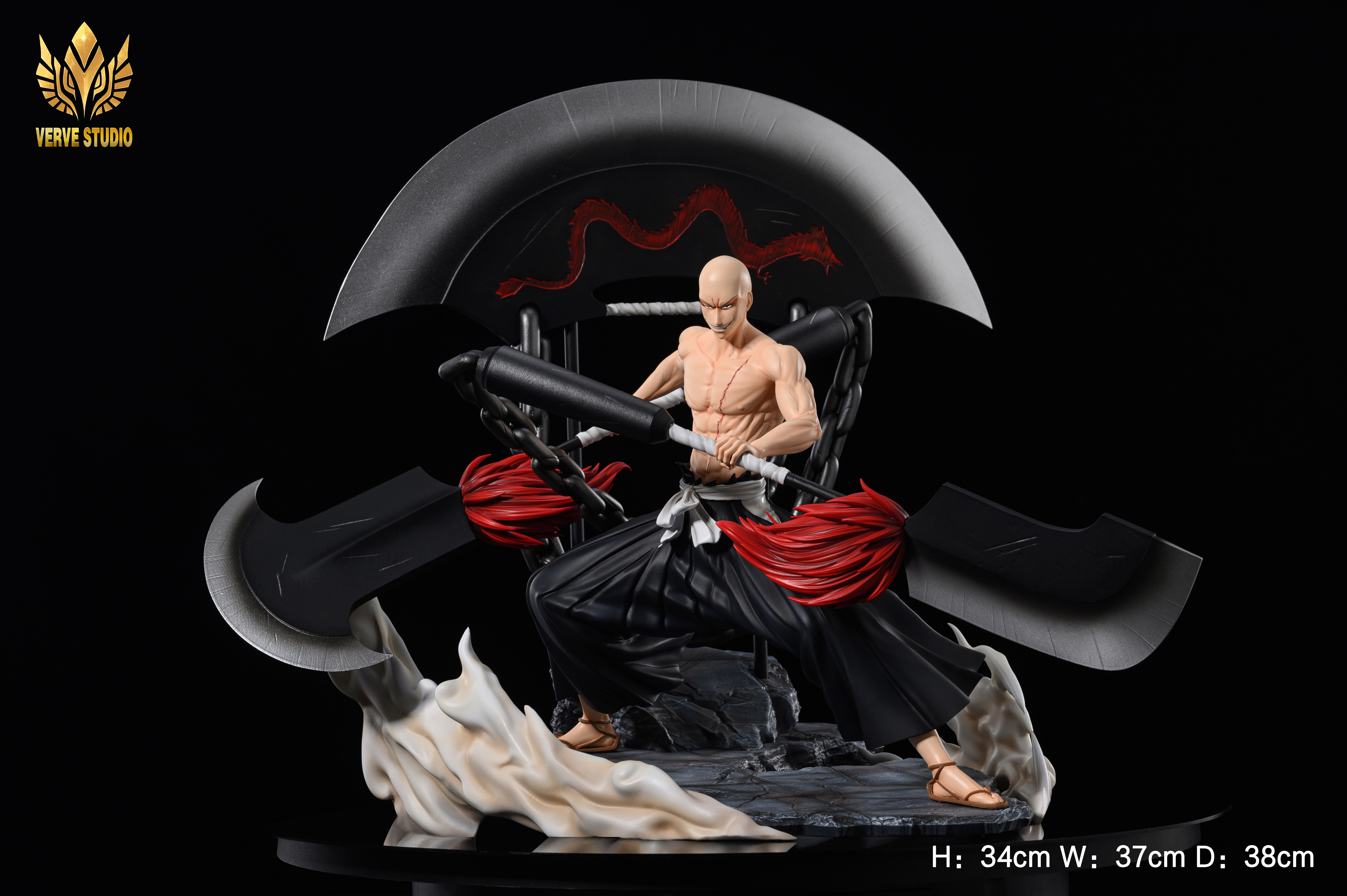 PRE-ORDER Verve Studio Bleach Madarame Ikkaku 1/6 Standard version & 1/6 Deluxe version Statue (GK)