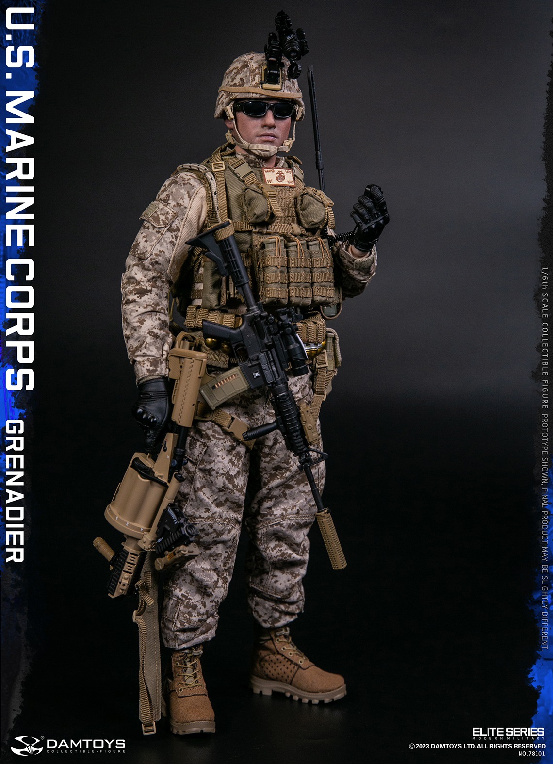 PRE-ORDER DAMTOYS - U.S. Marine Corps Grenadier (78101) 1/6 Action Figure