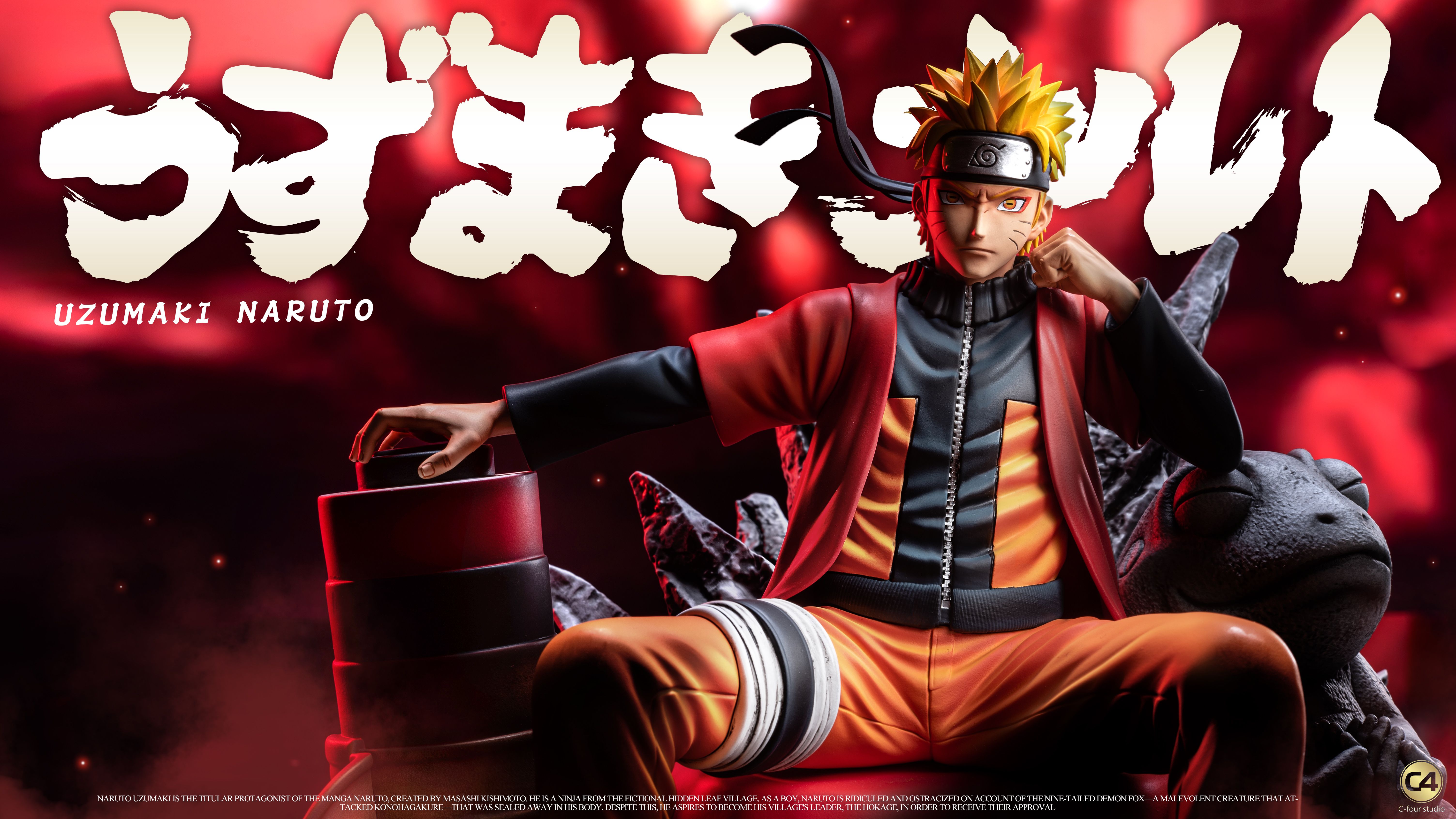 PRE-ORDER C4 Studio - Naruto Sitting Pose #3 Sitting Naruto 1/6 Statue(GK)