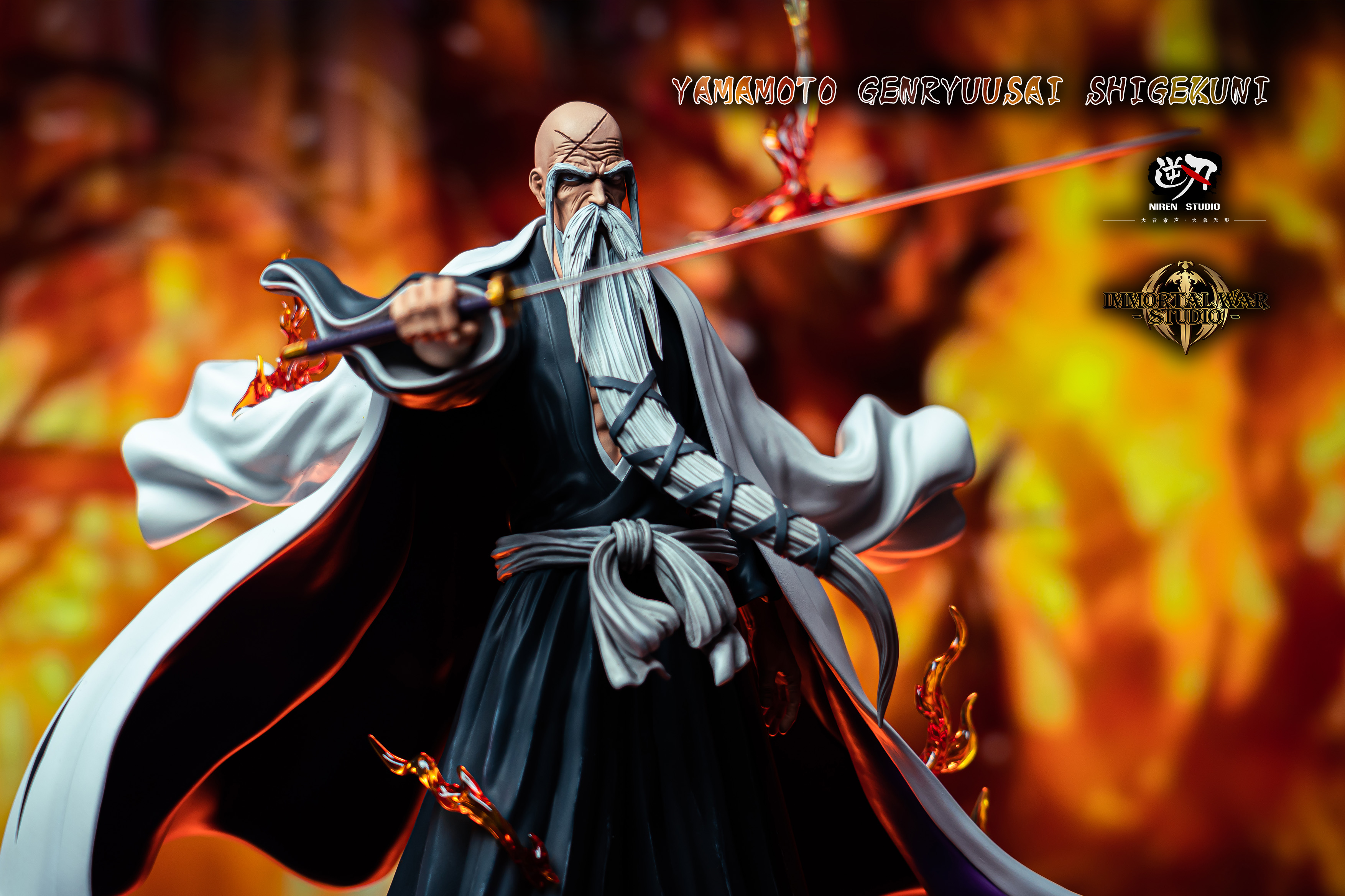 PRE-ORDER Ni Ren Studio & I.W Studio - BLEACH Genryusai Shigekuni Yamamoto 1/6 Statue(GK)