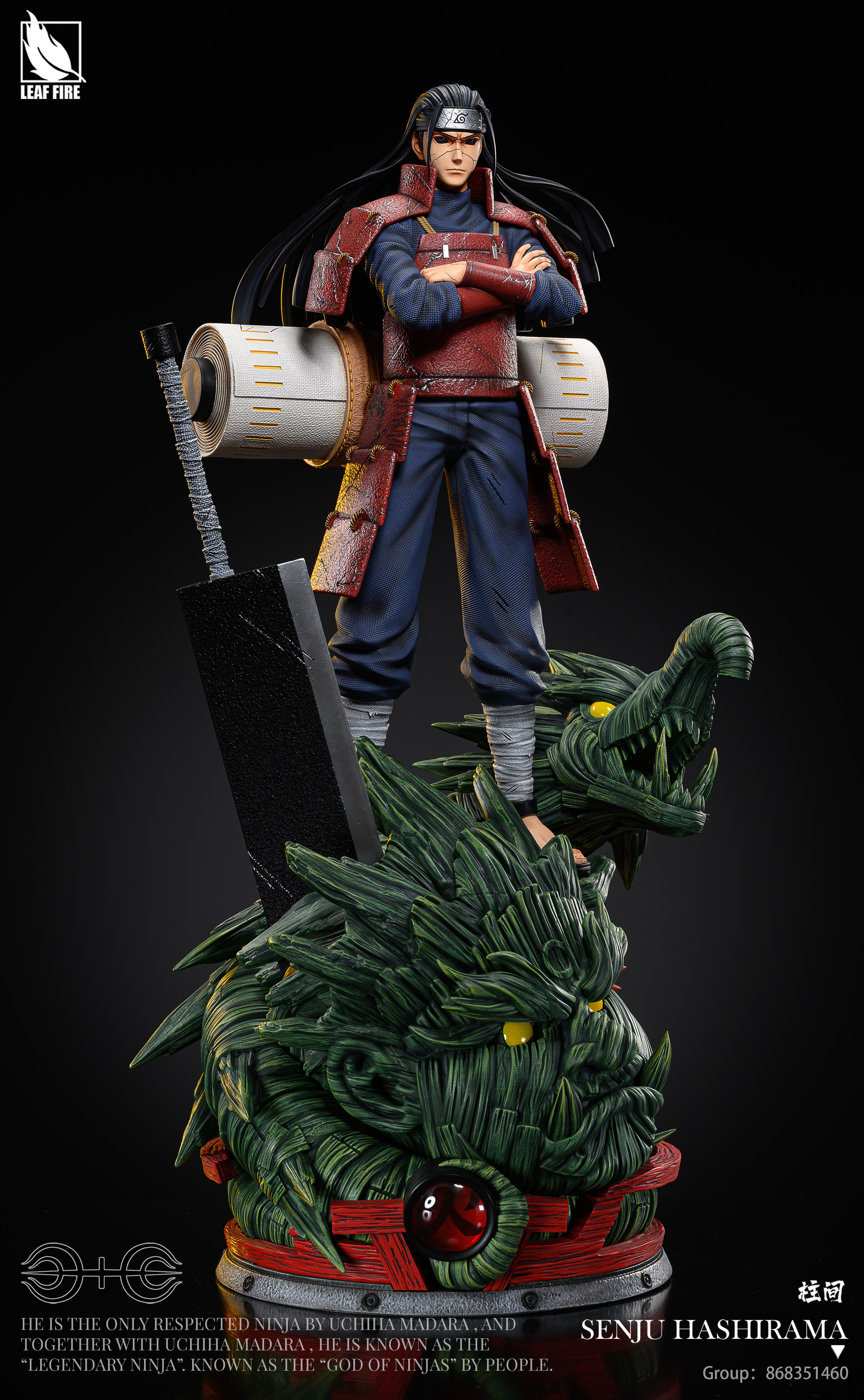 PRE-ORDER LEAF FIRE Studio - NARUTO - Senju Hashirama 1/6 & 1/4 Statue(GK)