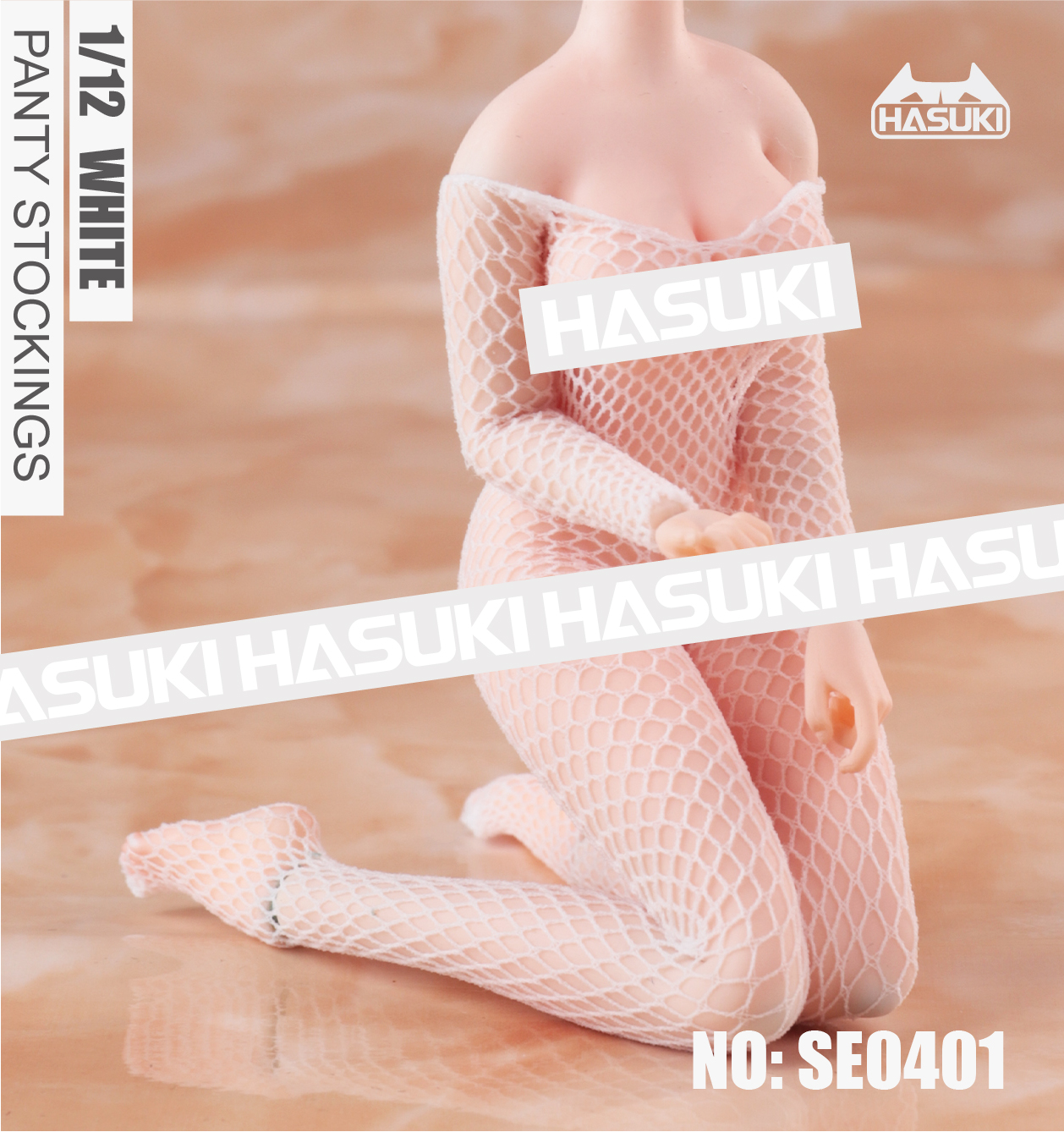 PRE-ORDER HASUKI STUDIO Seamless One-piece Mesh Socks SE04 1/12 Scale Action Figure(Adult 18+)