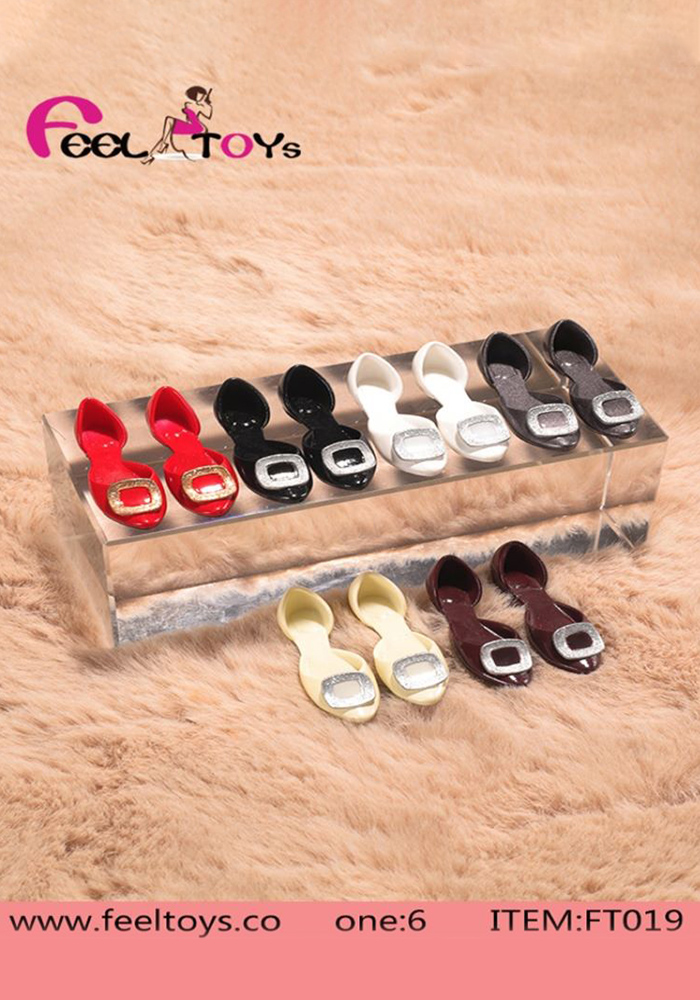 Feeltoys 1/6 FT019 Flat Shoes Female Sandals Single Shoes Fit 12inch Female Action Figure
