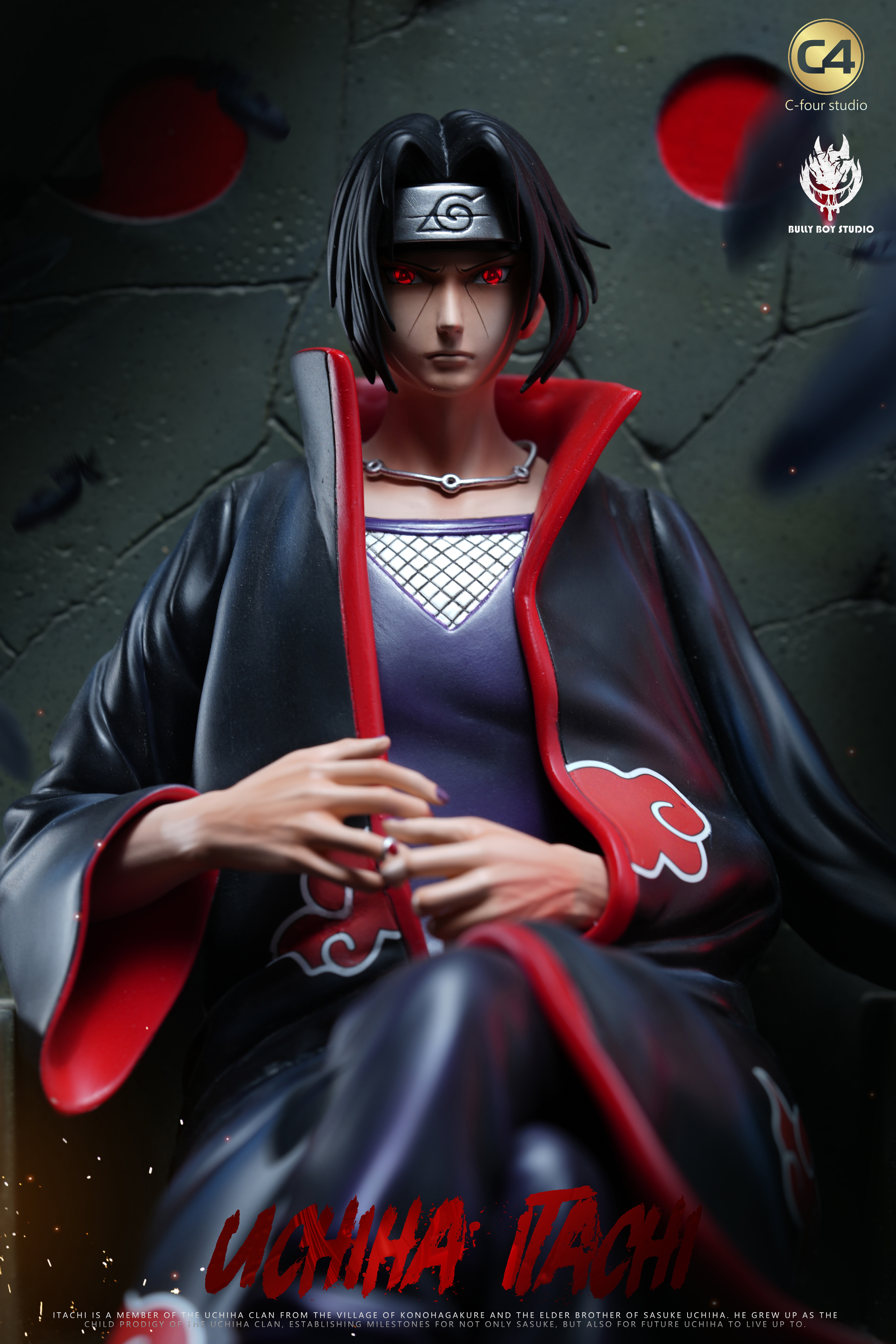 PRE-ORDER BBS Studio & C4 Studio - Naruto Sitting Pose #2 Uchiha Itachi 1/6 Statue(GK)