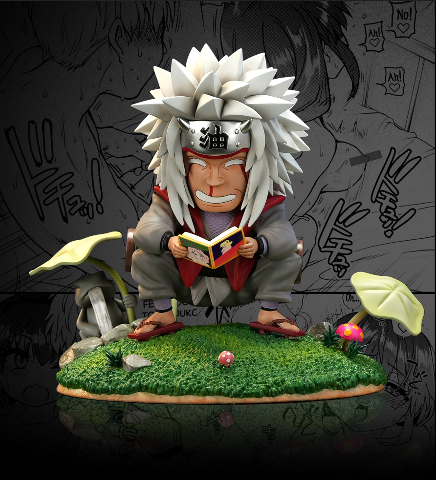 Pre-order NiNi studio X PG studio Dragon Ball Erosennin Master Roshi & Naruto Jiraiya SD Scale Statue