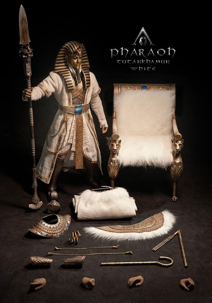 In-stock 1/6 TBLeague PL2021-178B Pharaoh Tutankhamun White Ver. 12'' Figure