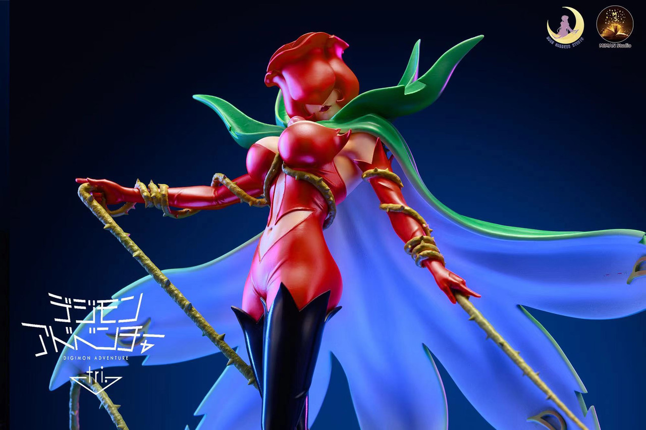 PRE-ORDER Moon Goodess & Miman STUDIO Rosemon with LED Digimon Statue(GK) (Adlut 18+)
