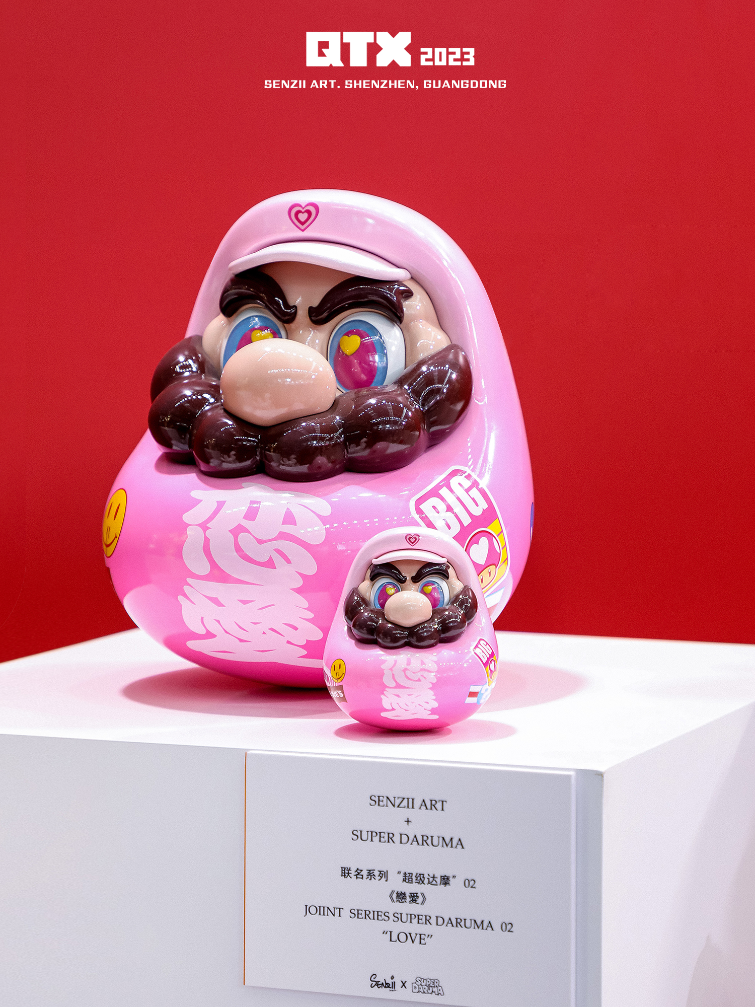 IN-STOCK SENZII x SuperDaruma Studio - Super Mario In Love Daruma Statue(GK)