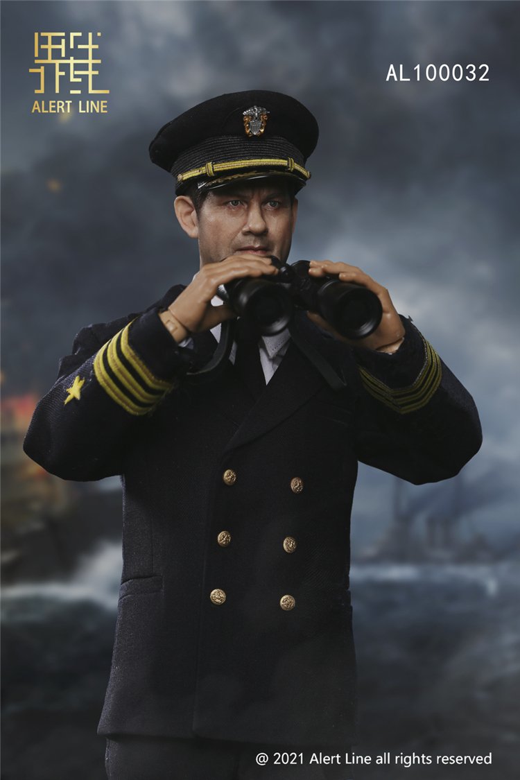 In-stock 1/6 Alert Toys AL100033 WWII U.S.NAVY Destroyer Commander Figure