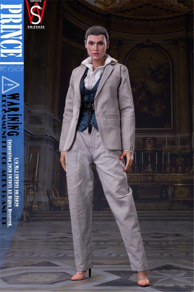 IN-STOCK SWTOYS Prince Head Carved Clothing Set F Wonder Woman Shirt (FS039) 1/6 Action Figure
