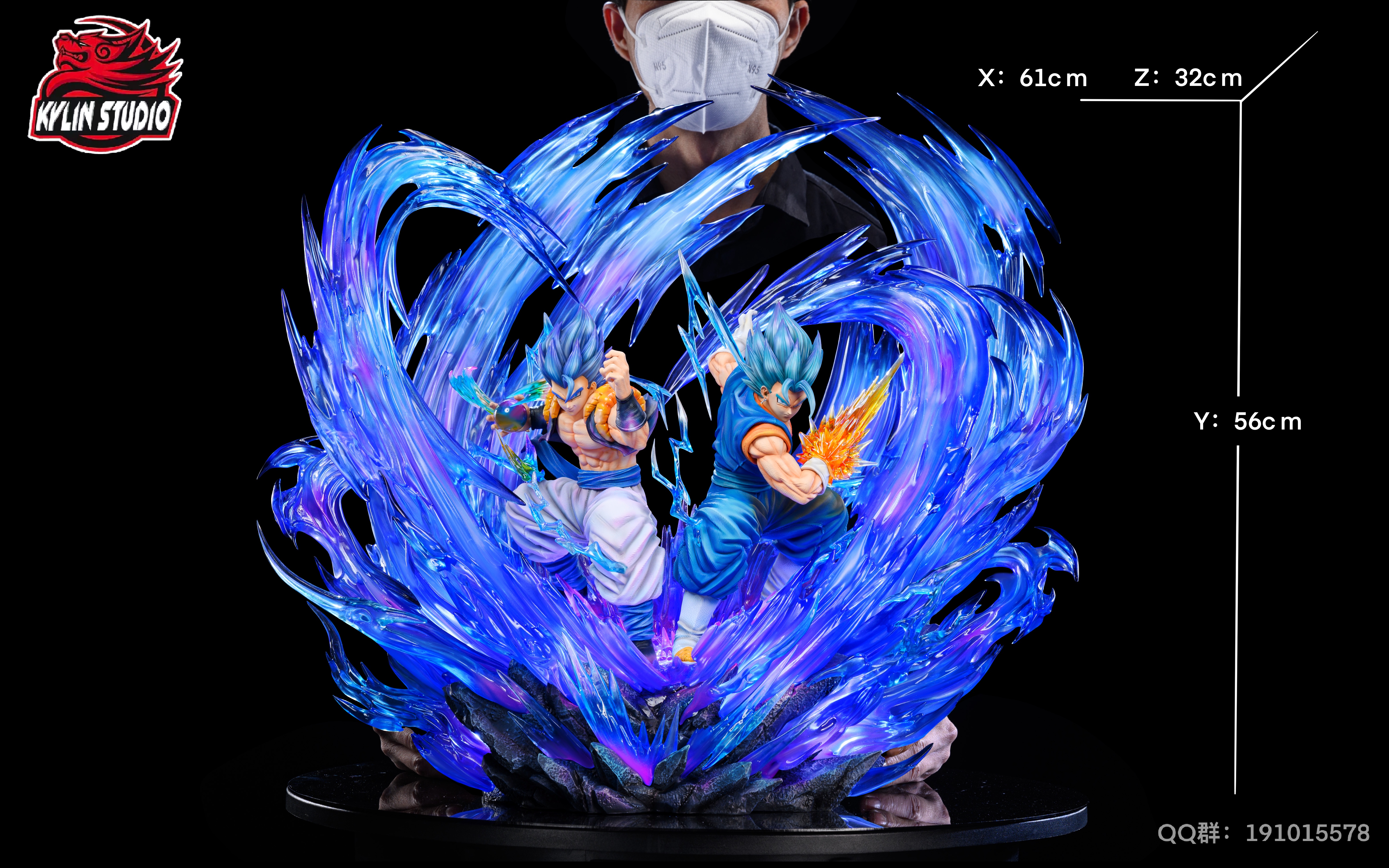 PRE-ORDER Kylin STUDIO - DRAGON BALL - Vegetto & Gogeta 1/4 & 1/6 Statue(GK)