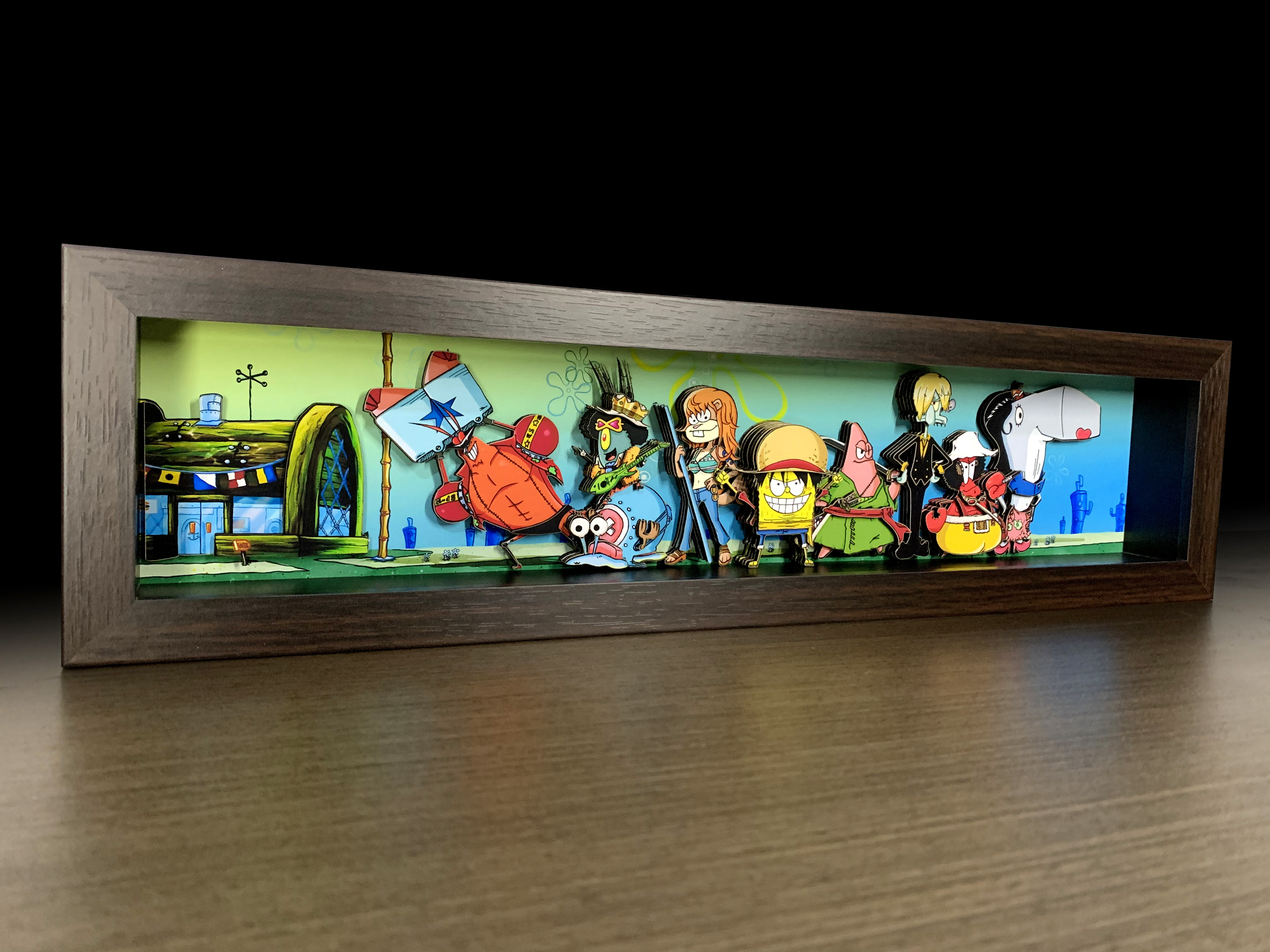 MOMO Studio - One Piece Decorative Painting of SpongeBob SquarePants Scene