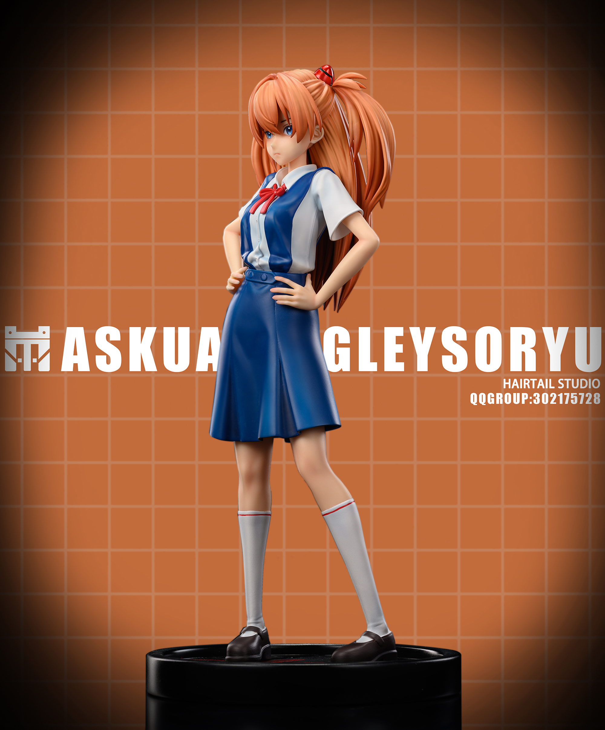 PRE-ORDER HairTail Studio - Neon Genesis Evangelion - School Uniform Asuka Langley Soryu 1/6 Statue(GK)