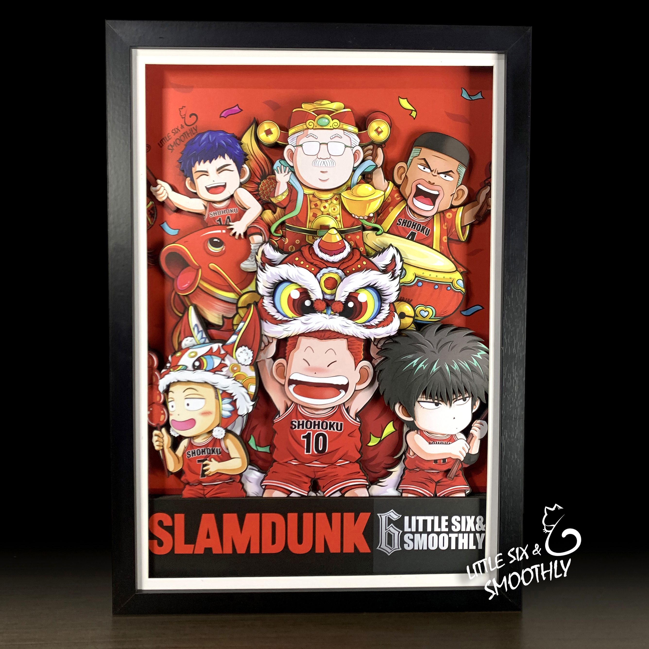IN-STOCK MOMO Studio - Slam Dunk Decorative Painting of New Year Scene