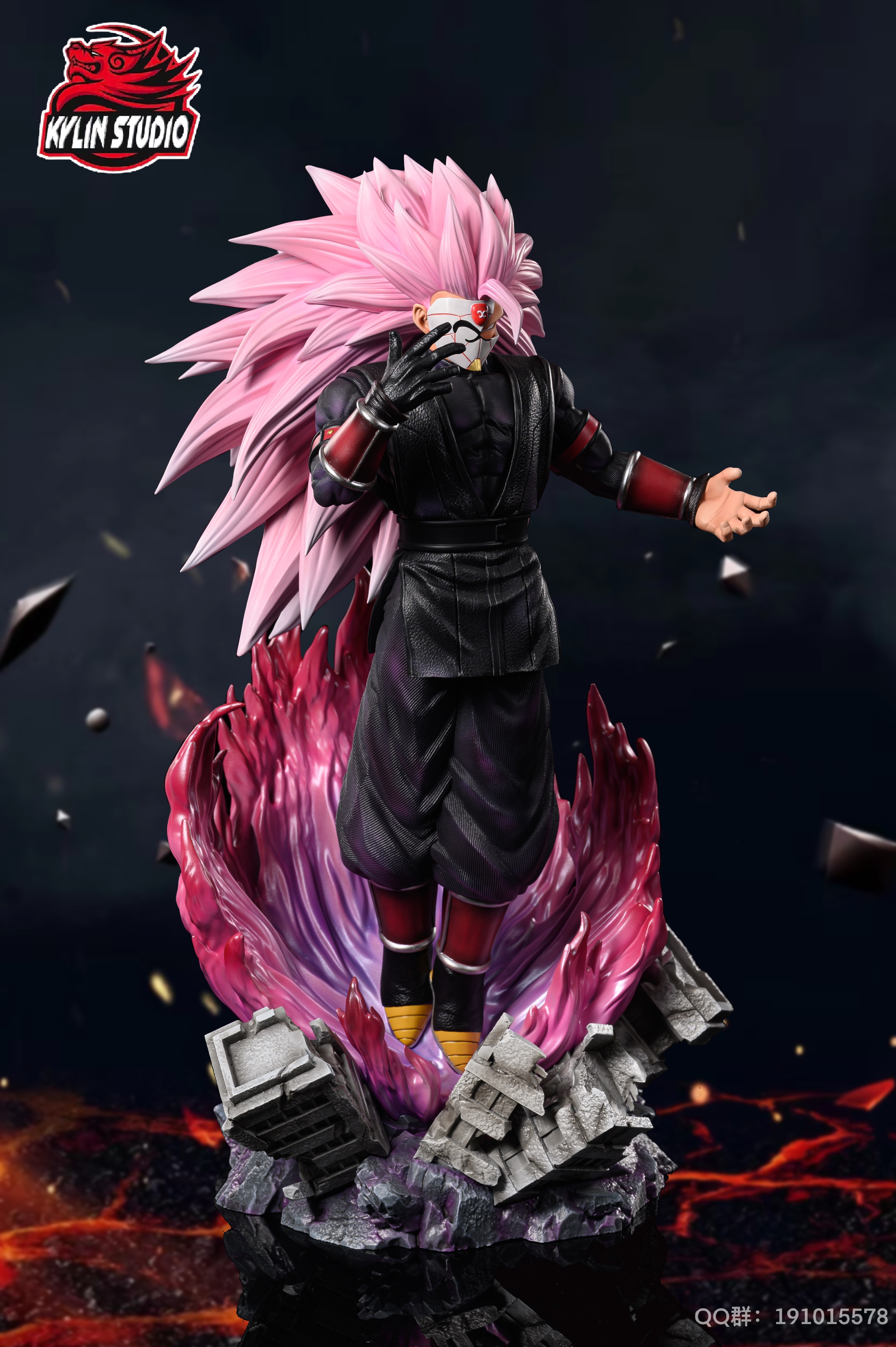 PRE-ORDER KYLIN Studio Dragon Ball Super Saiyan Series 005 Super Saiyan 3 Peach Son Goku 1/4 & 1/6 Statue (GK)