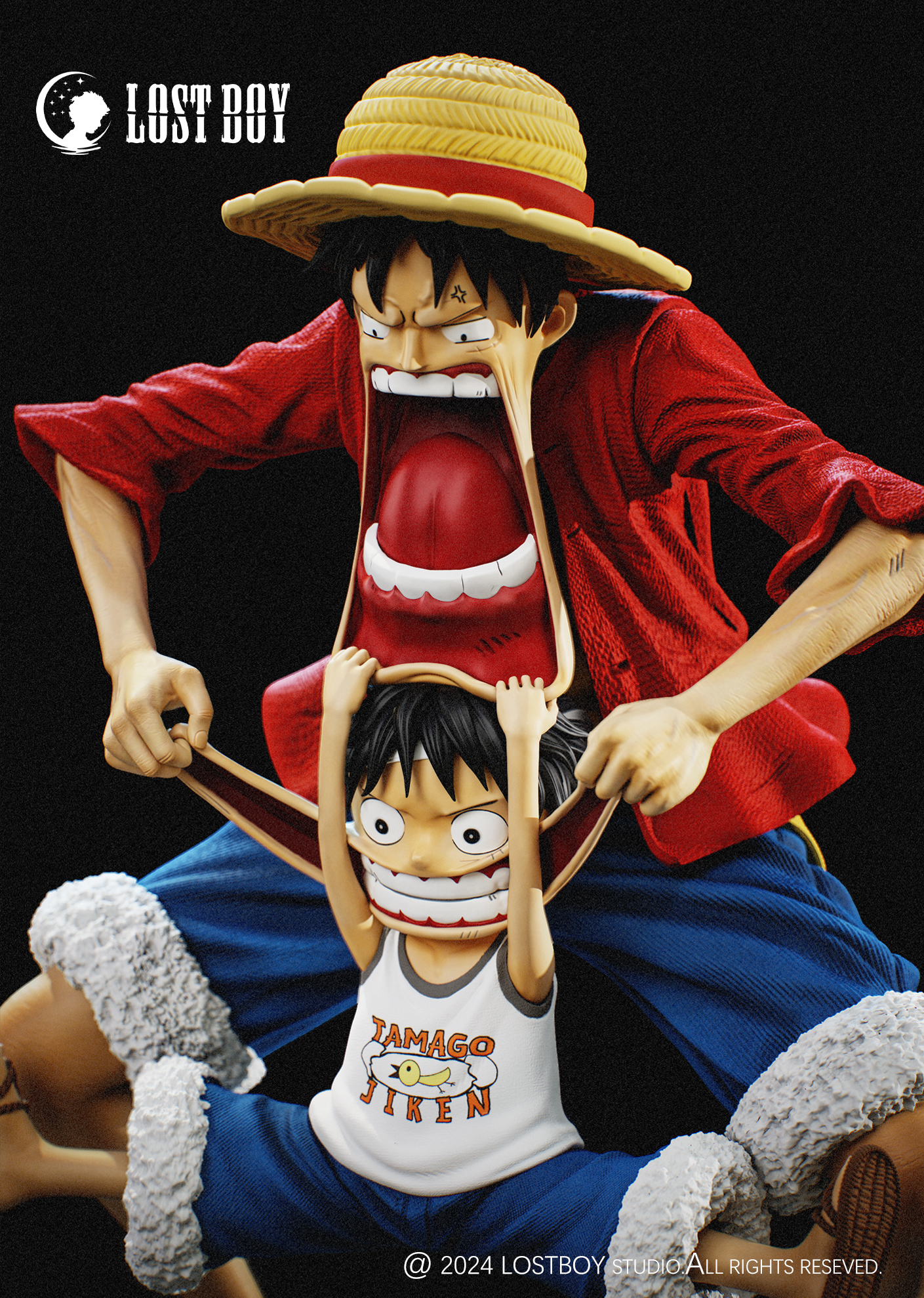 LOST BOY Studio - ONE PIECE - Big & Small Series 001 Monkey D. Luffy 1/6 Scale Statue (GK)