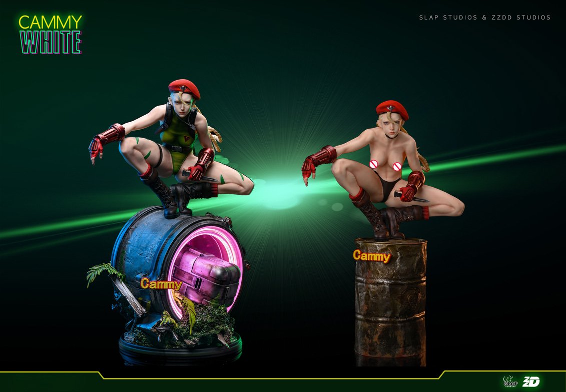 【IN-Stock】1/4 Scale Cammy White with LED - Street Fighter Resin Statue - Slap Studios