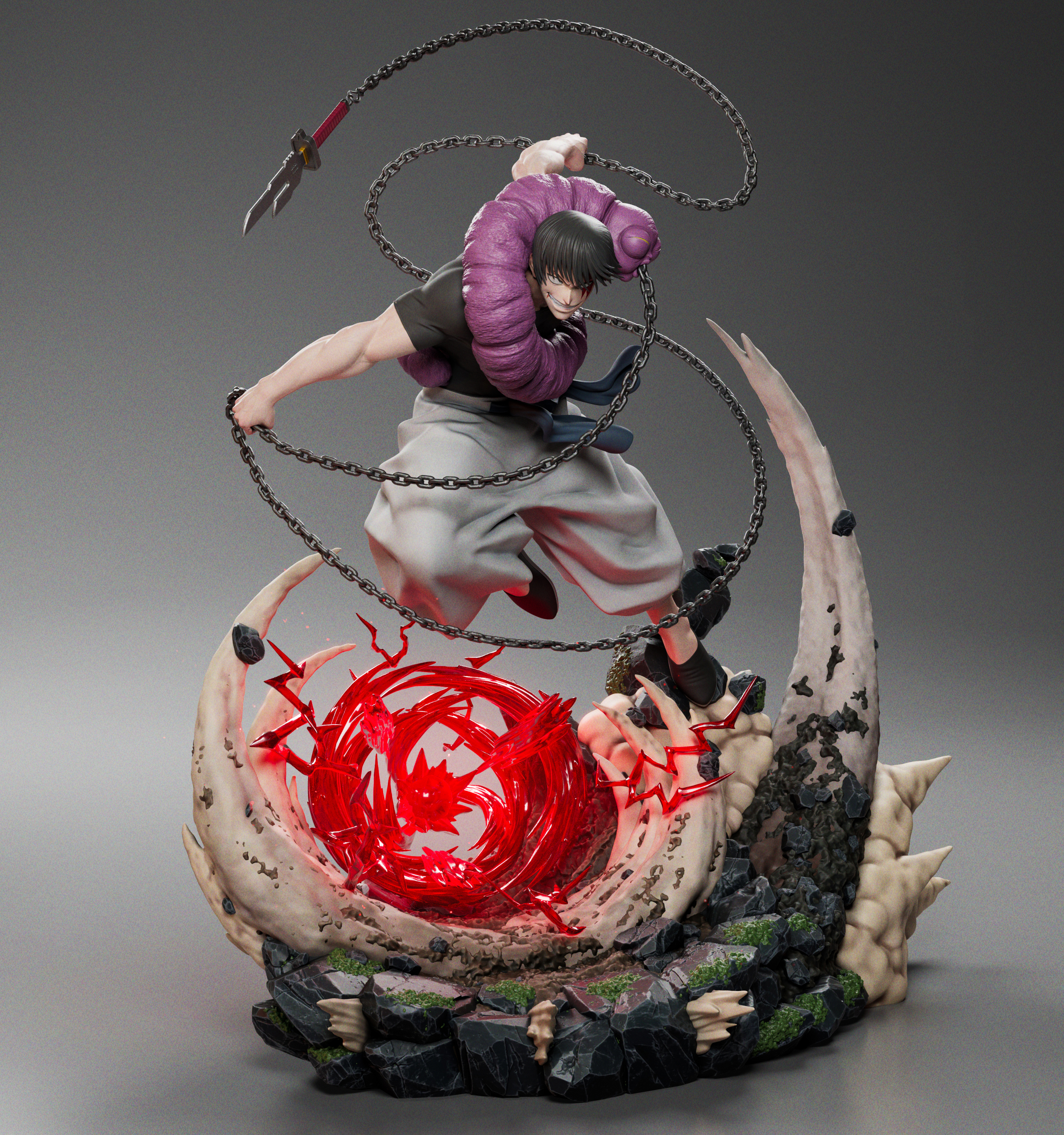 Heroe Collectibles Studio - Jujutsu Kaisen Heavenly Restriction Toji Fushiguro 1/6 Statue(GK)