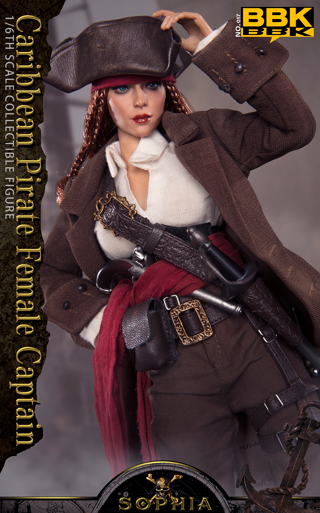 PRE-ORDER BBK Studio Pirates of the Caribbean Female Captain Sophia BBK017 1/6 Action Figure