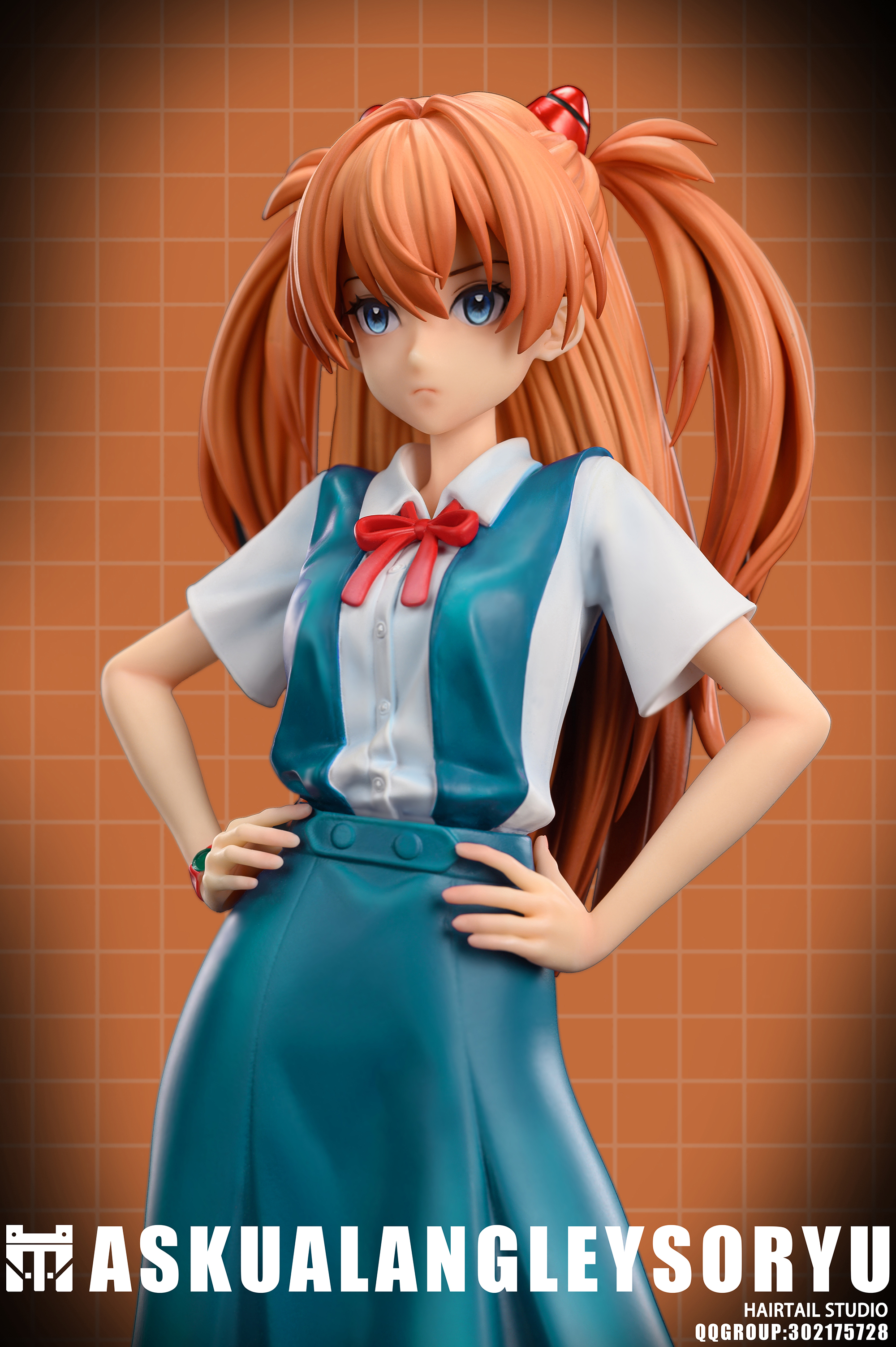 PRE-ORDER HairTail Studio - Neon Genesis Evangelion - School Uniform Asuka Langley Soryu 1/6 Statue(GK)