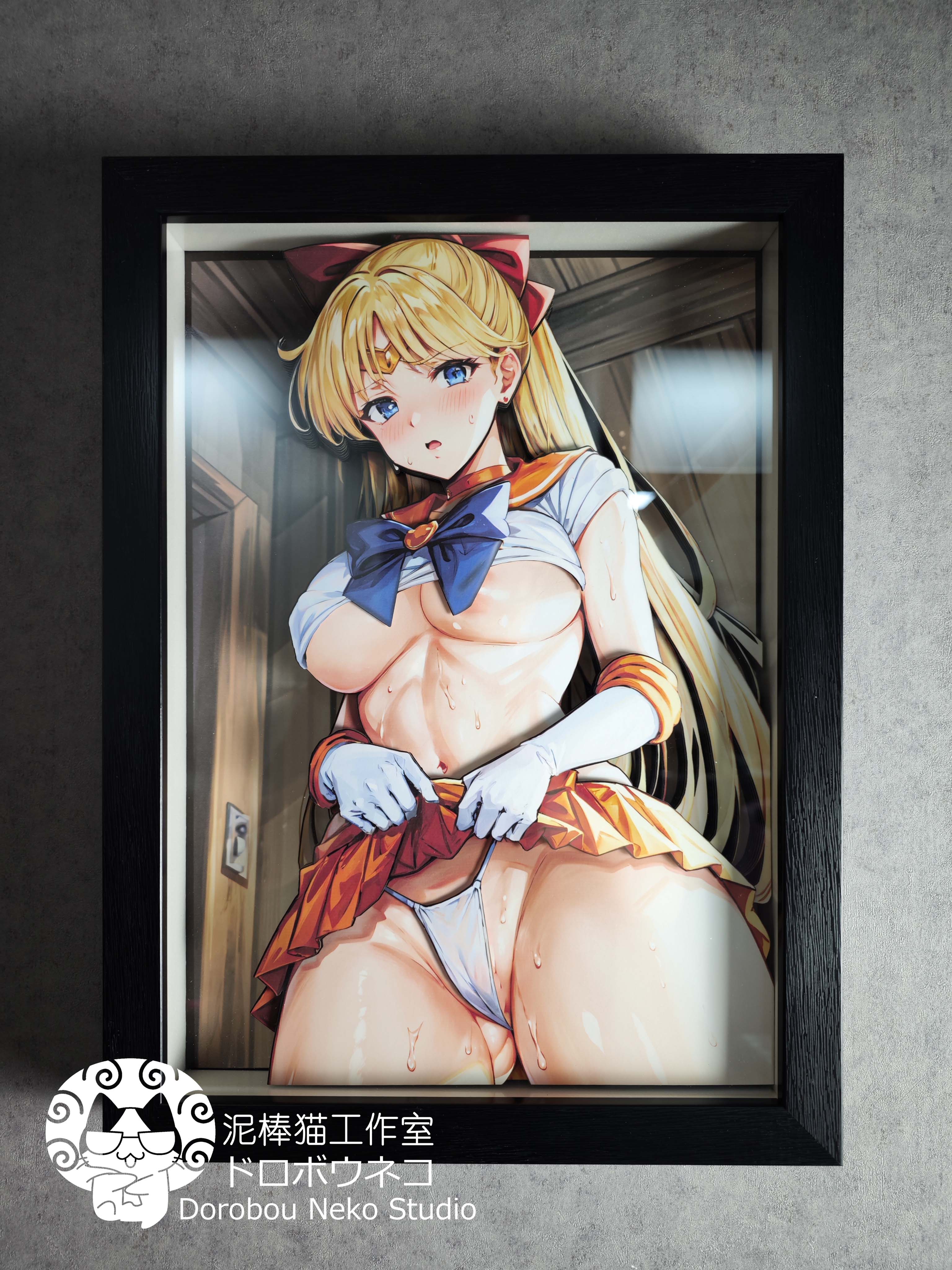 PRE-ORDER Dorobou Neko Studio - Aino Minako 3D Cast Off Poster Frame (DSMG-029) Painting Scene (Adult 18+)