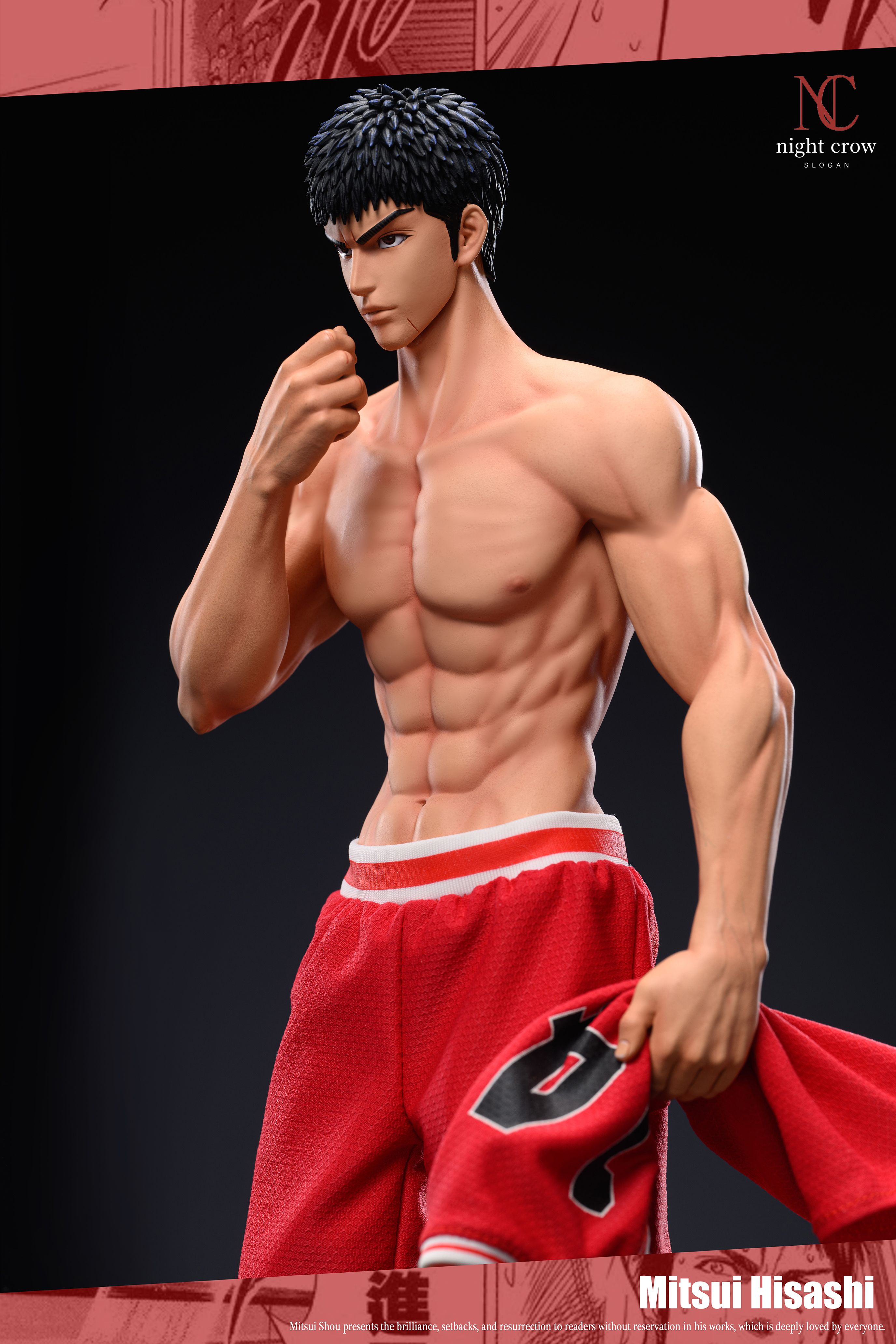 PRE-ORDER Night Crow Studio - Slam Dunk Hisashi Mitsui 1/6 Statue(GK) (Adult 18+)