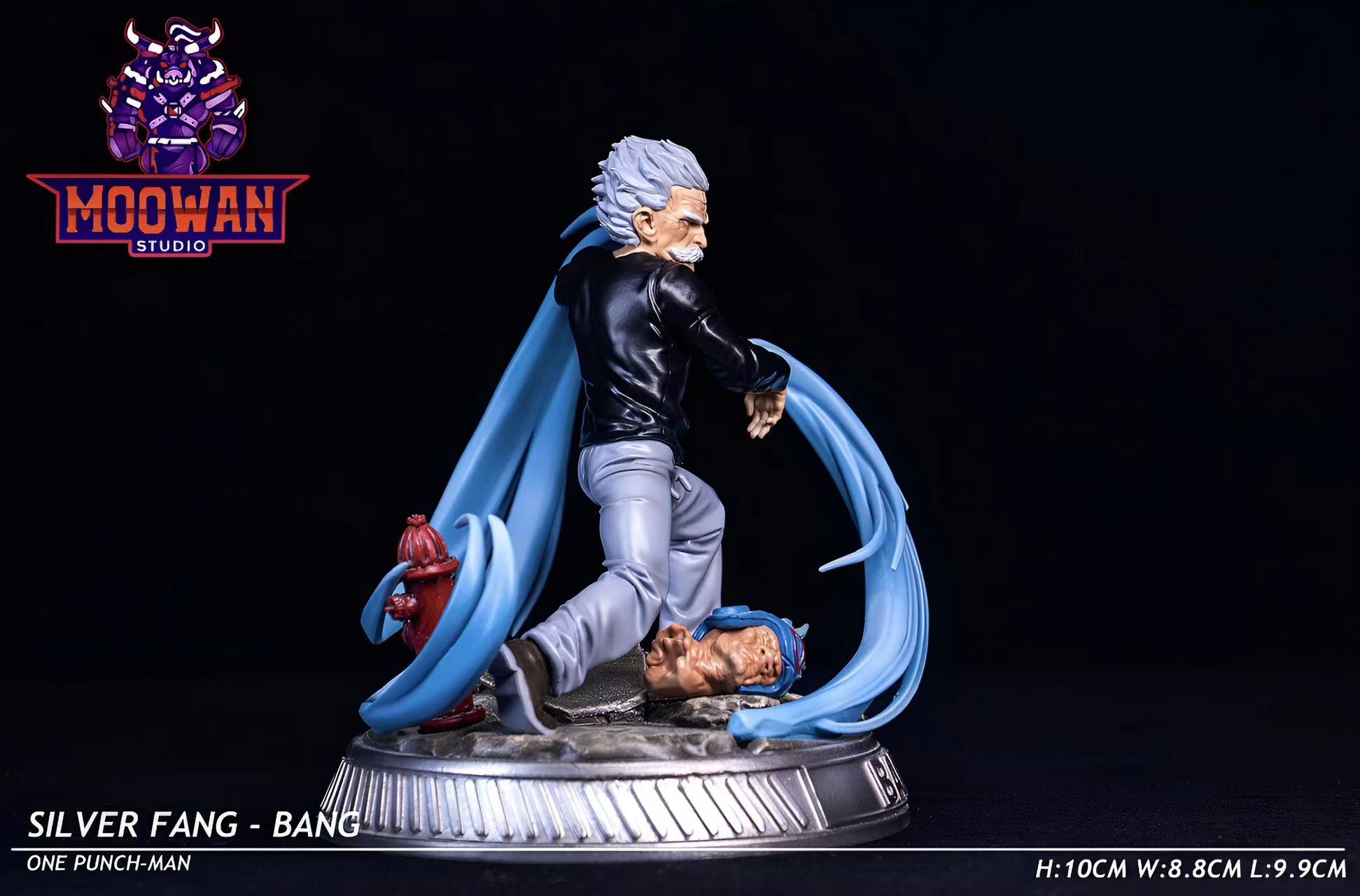 PRE-ORDER MOOWAN Studio - One punch man - MWS05 Silver Fang-Bang Statue(GK)