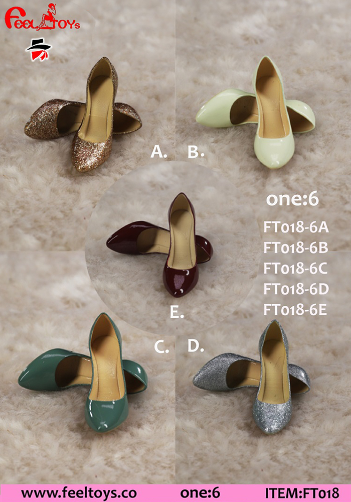 Feeltoys 1/6 FT018 candy color Lady Sexy Elegant High Heels empty inside For 12 Action Figures Body Accessories