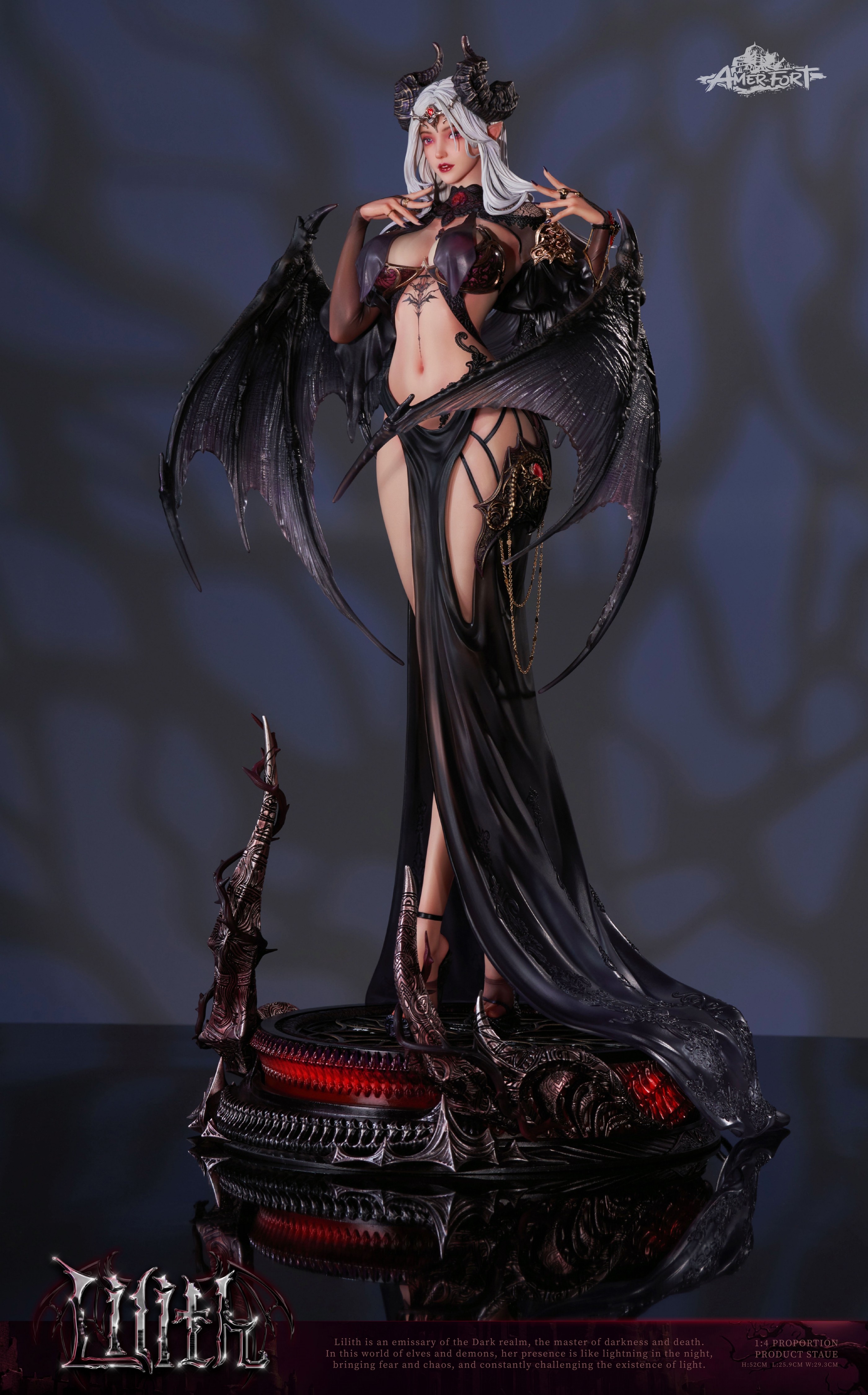 PRE-ORDER PJ Studio - Original AmerFort Artist cooperative brand: The fifth bullet of the Genie Series LILITH 1/4 Statue(GK) (Adult 18+)