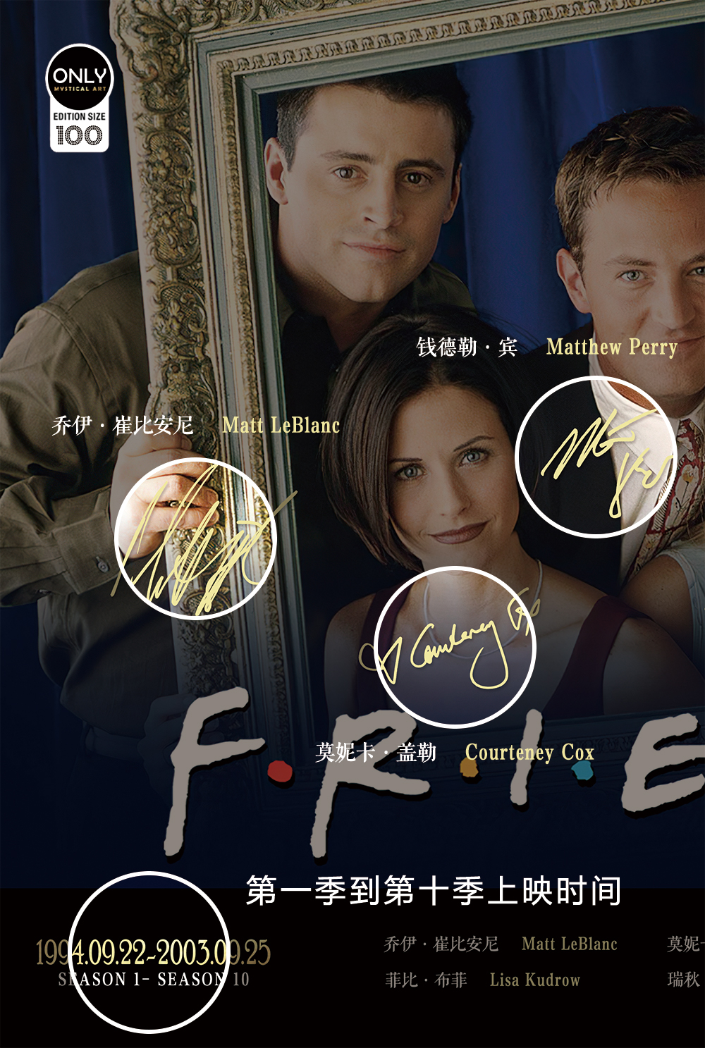 PRE-ORDER Mystical Art Studio - Decorative Painting of Main Characters of Friends Scene