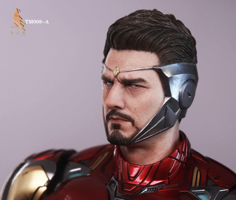 【In Stock】Twelve o'clock TM008 1/6 Euro-American Tough Guy Head 3 Tom Suitable for 12 inch soldier doll