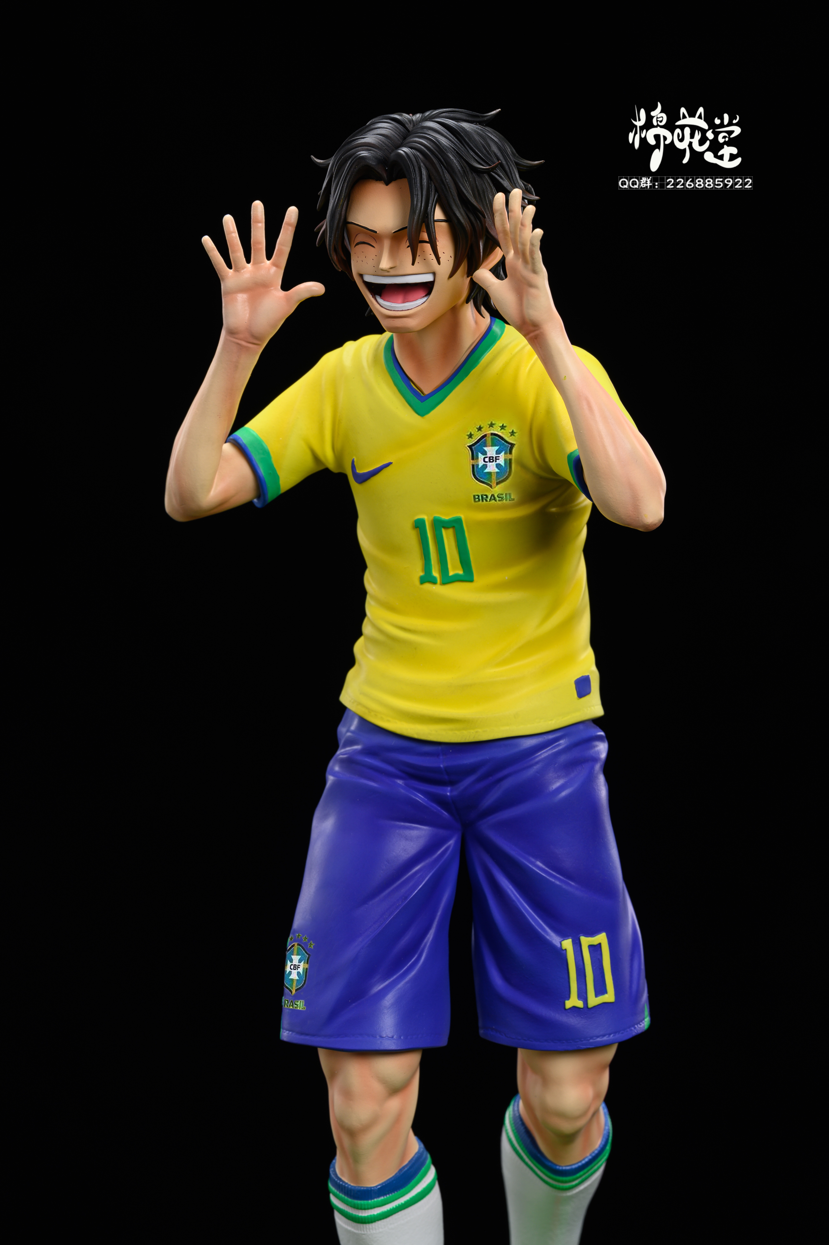PRE-ORDER MIAN HUA TANG Studio World Cup One Piece Luffy & Neymar & Portagas D Ace 1/6 Statue (GK)