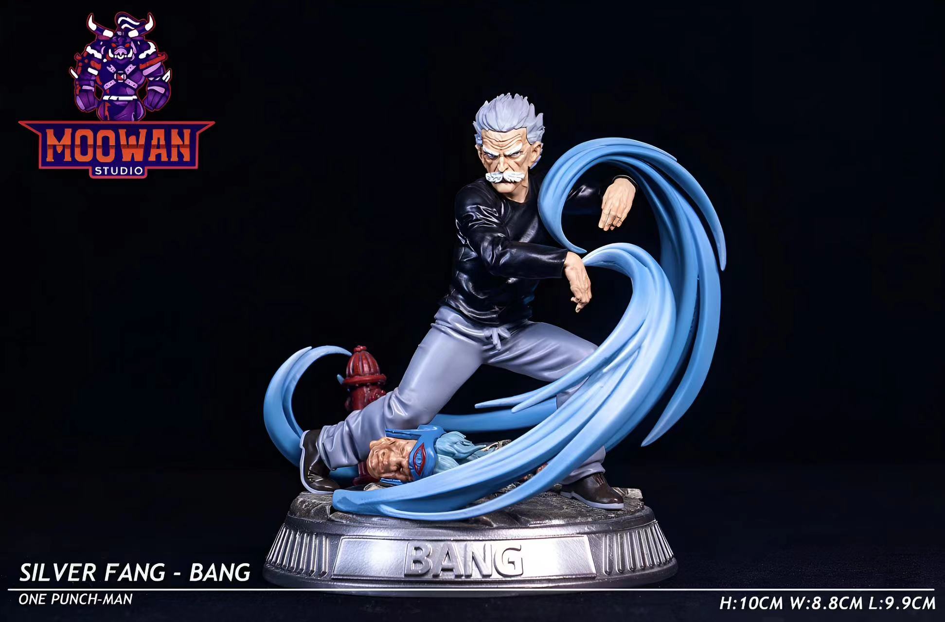 PRE-ORDER MOOWAN Studio - One punch man - MWS05 Silver Fang-Bang Statue(GK)