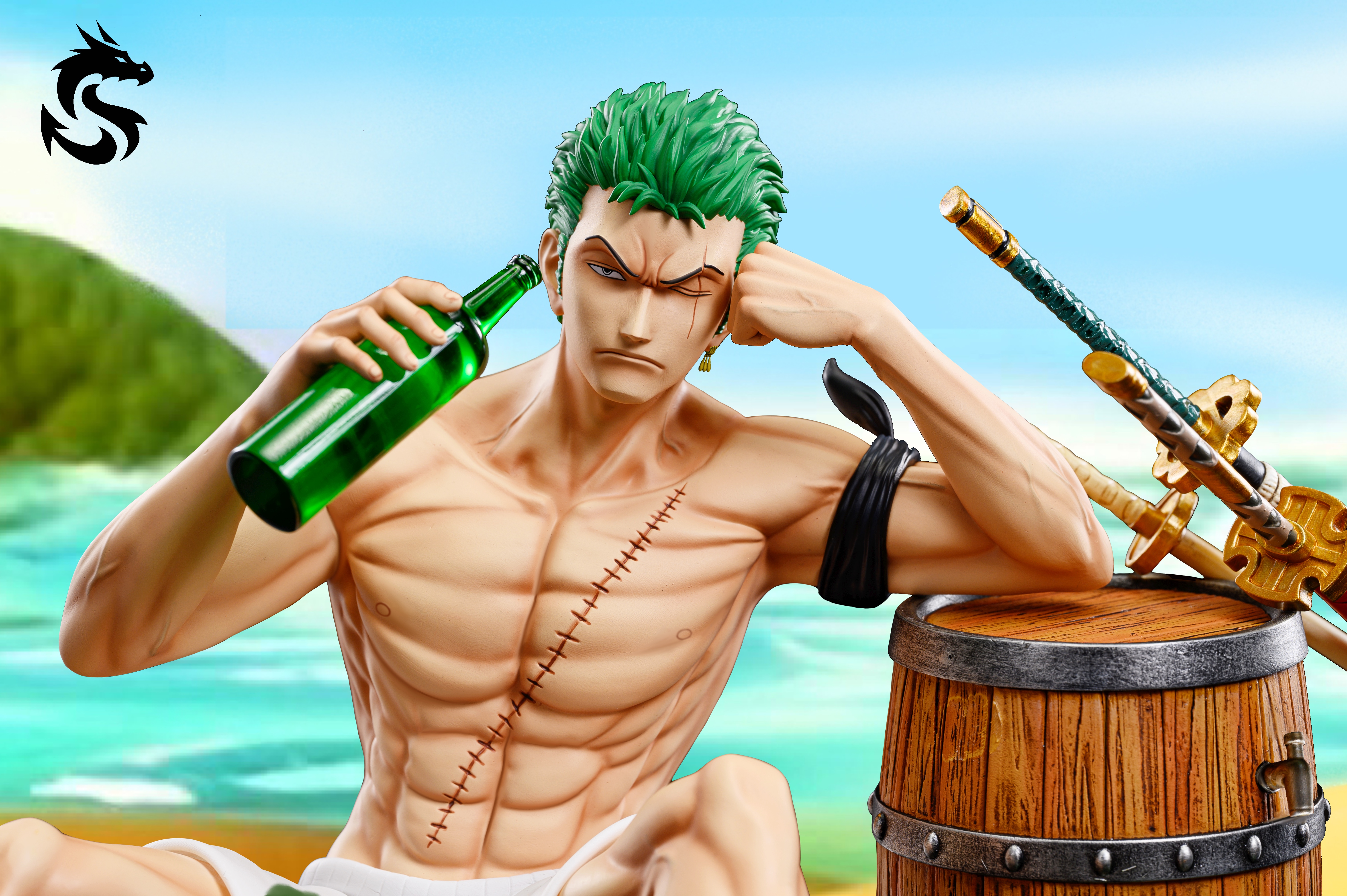 PRE-ORDER MIC studio One piece Casual Lazy Series Zoro 1/6 Scale & POP Scale Statue(GK)