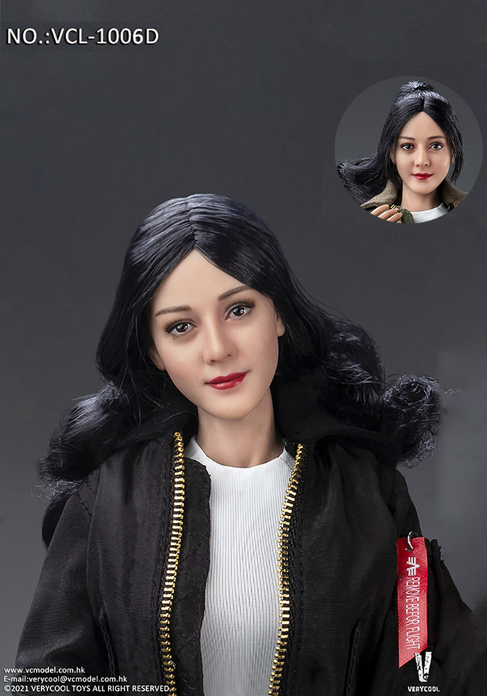 VERYOOL 1/6 Scale Asian Beauty STAR Reba Head Sculpture Model VCL-1006 Fit 12 Female Action Figure Body For Fans Collection